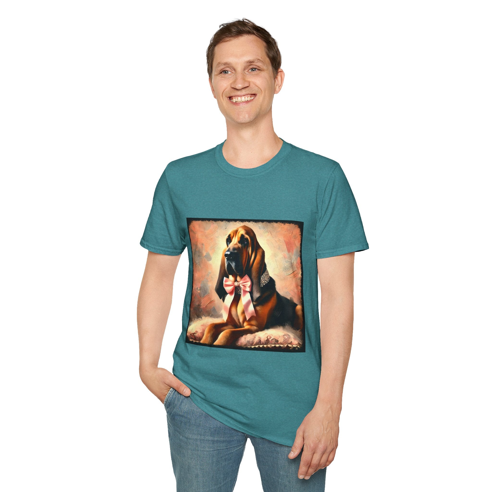 Bloodhound Poised Classic | Unisex Dog T-Shirt