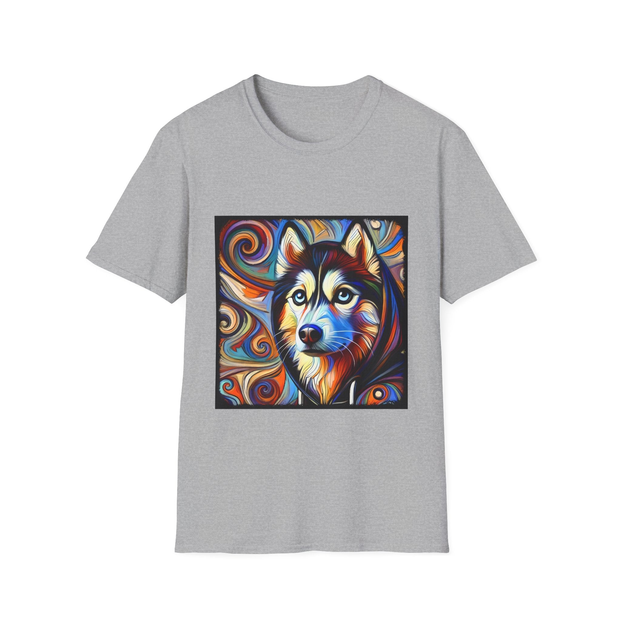 Siberian Husky Relaxed Swirl | Unisex Dog T-Shirt