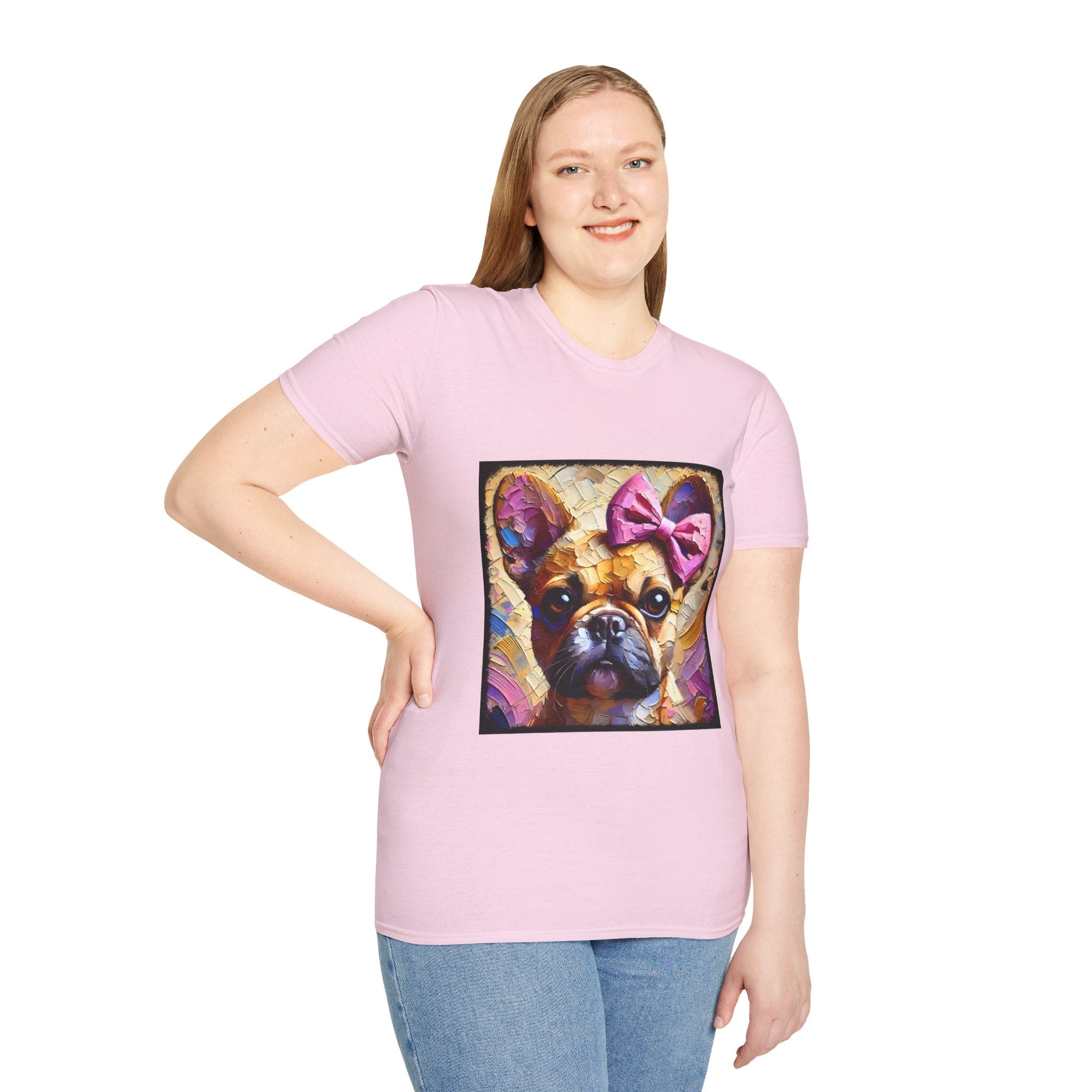 French Bulldog Textured Classic | Unisex Dog T-Shirt