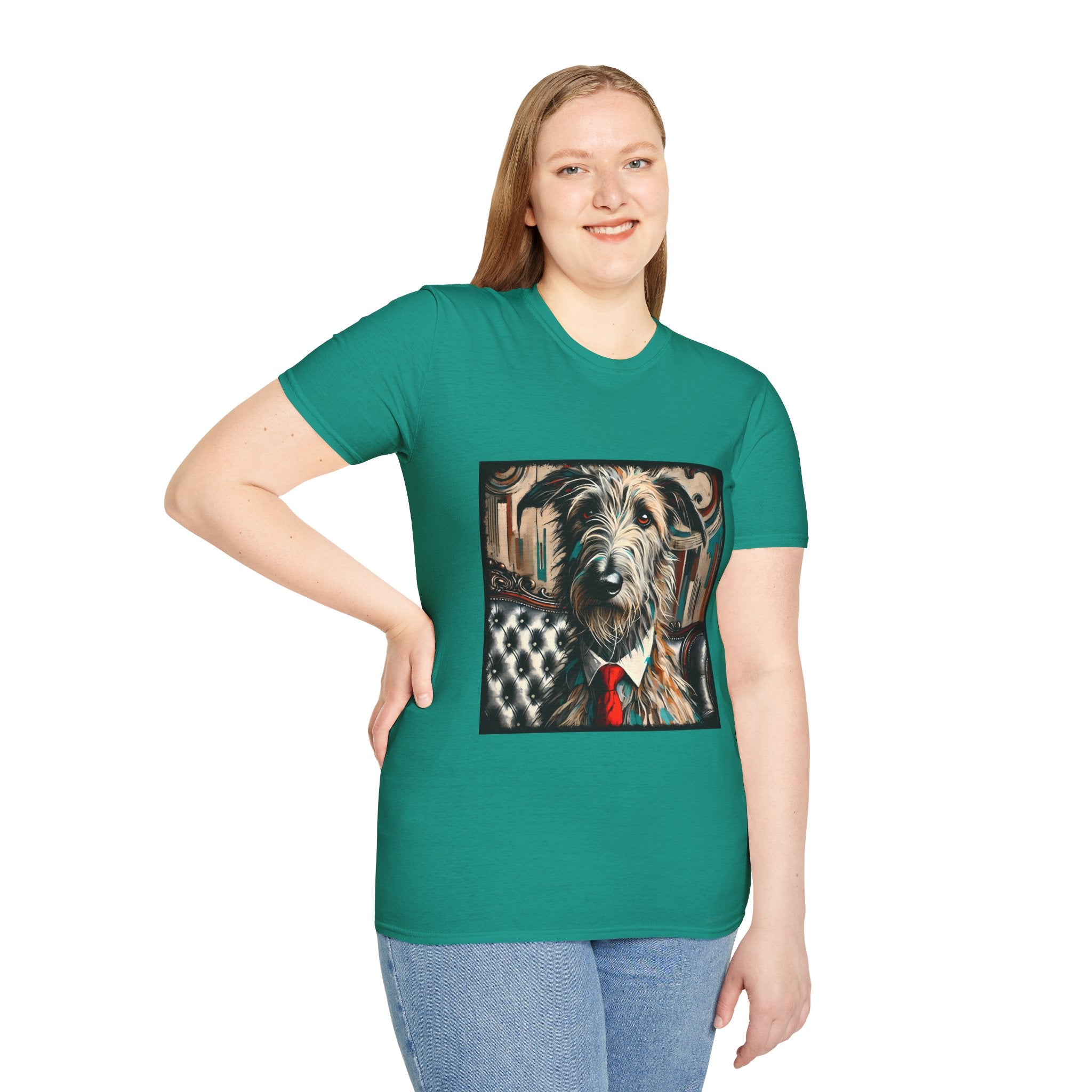 Irish Wolfhound Bold Gentleman |  Unisex Dog T-Shirt