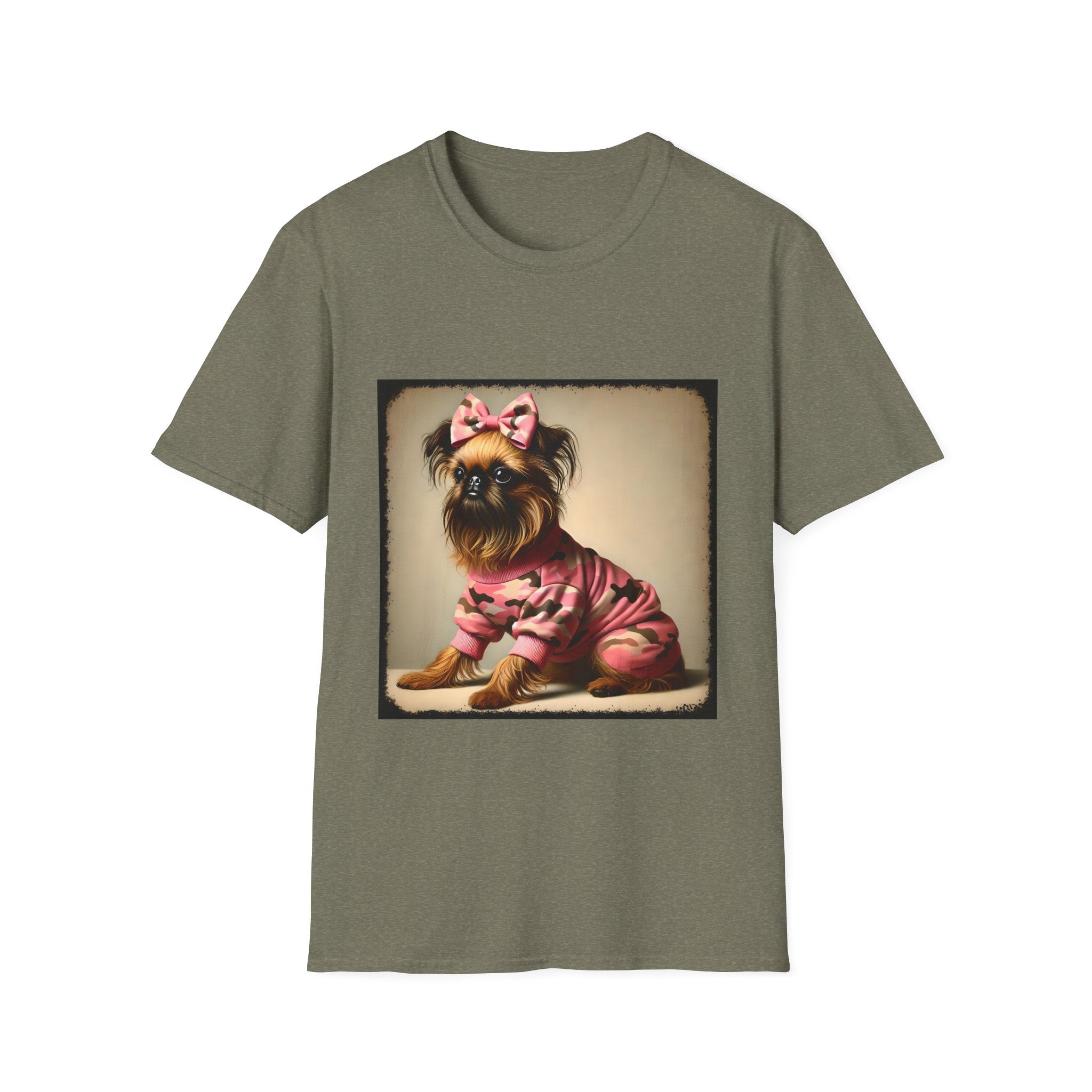 Brussels Griffon Camo Cutie | Unisex Dog T-Shirt