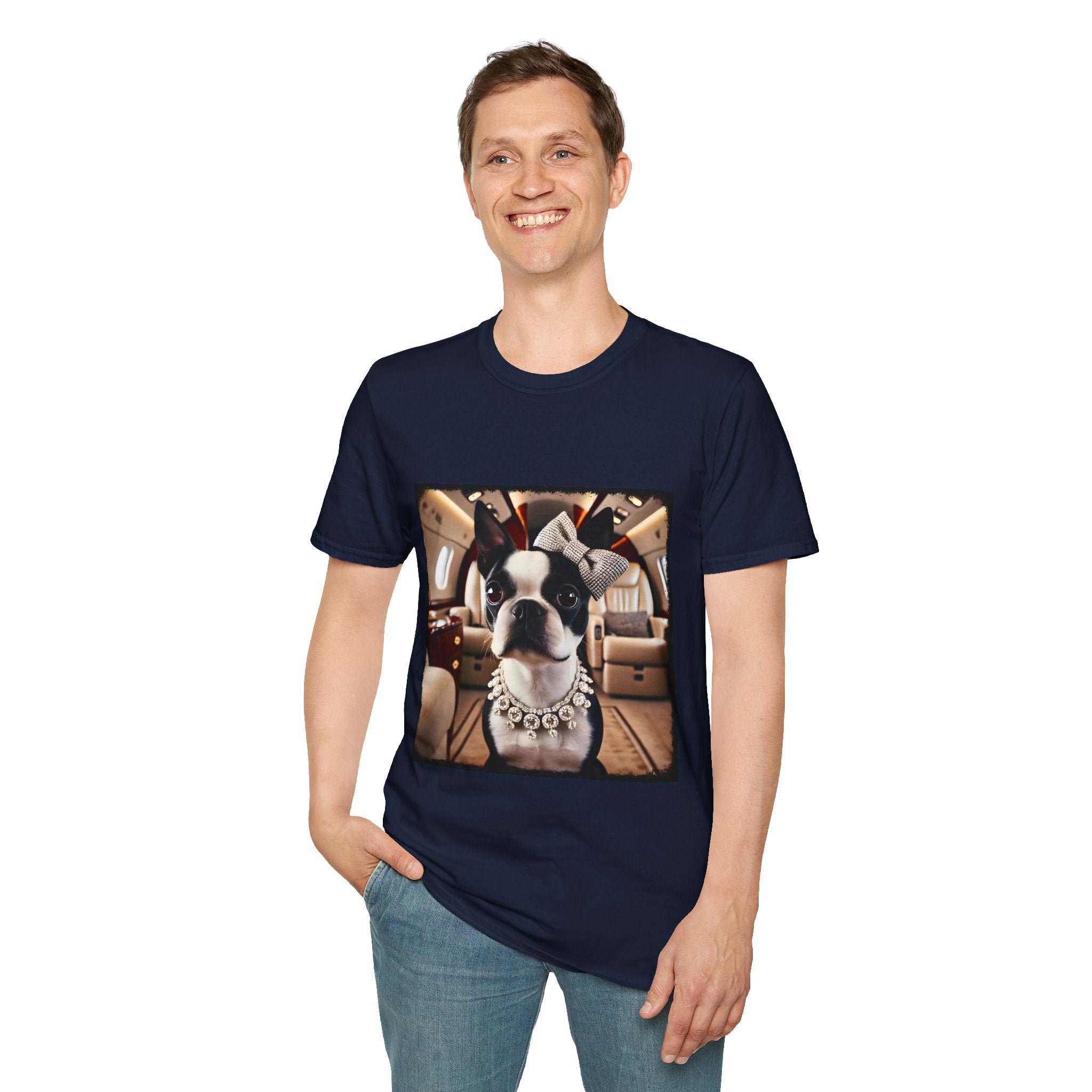 Boston Terrier Jet Setter | Unisex Dog T-Shirt