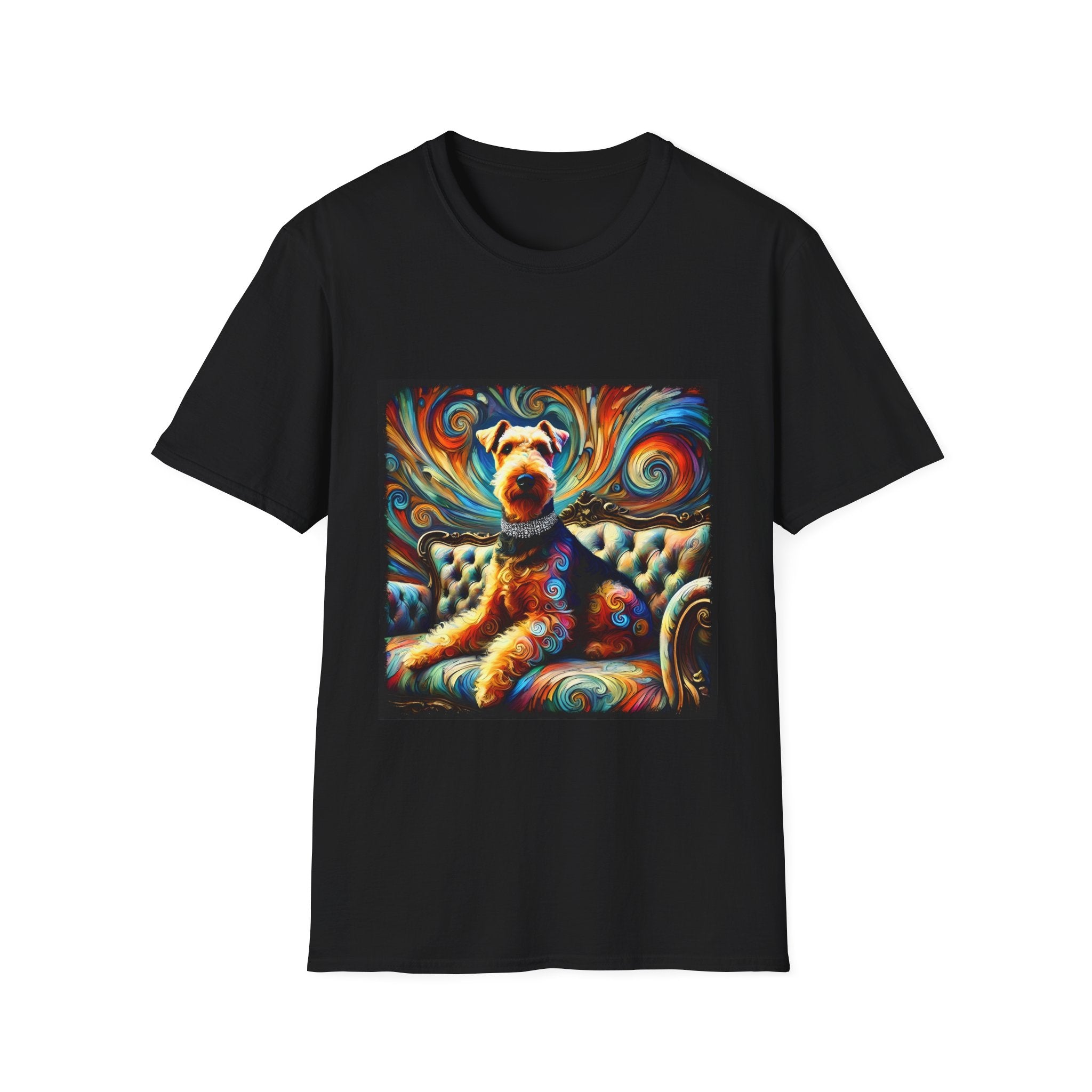 Airedale Terrier Bold Swirl | Unisex Dog T-Shirt