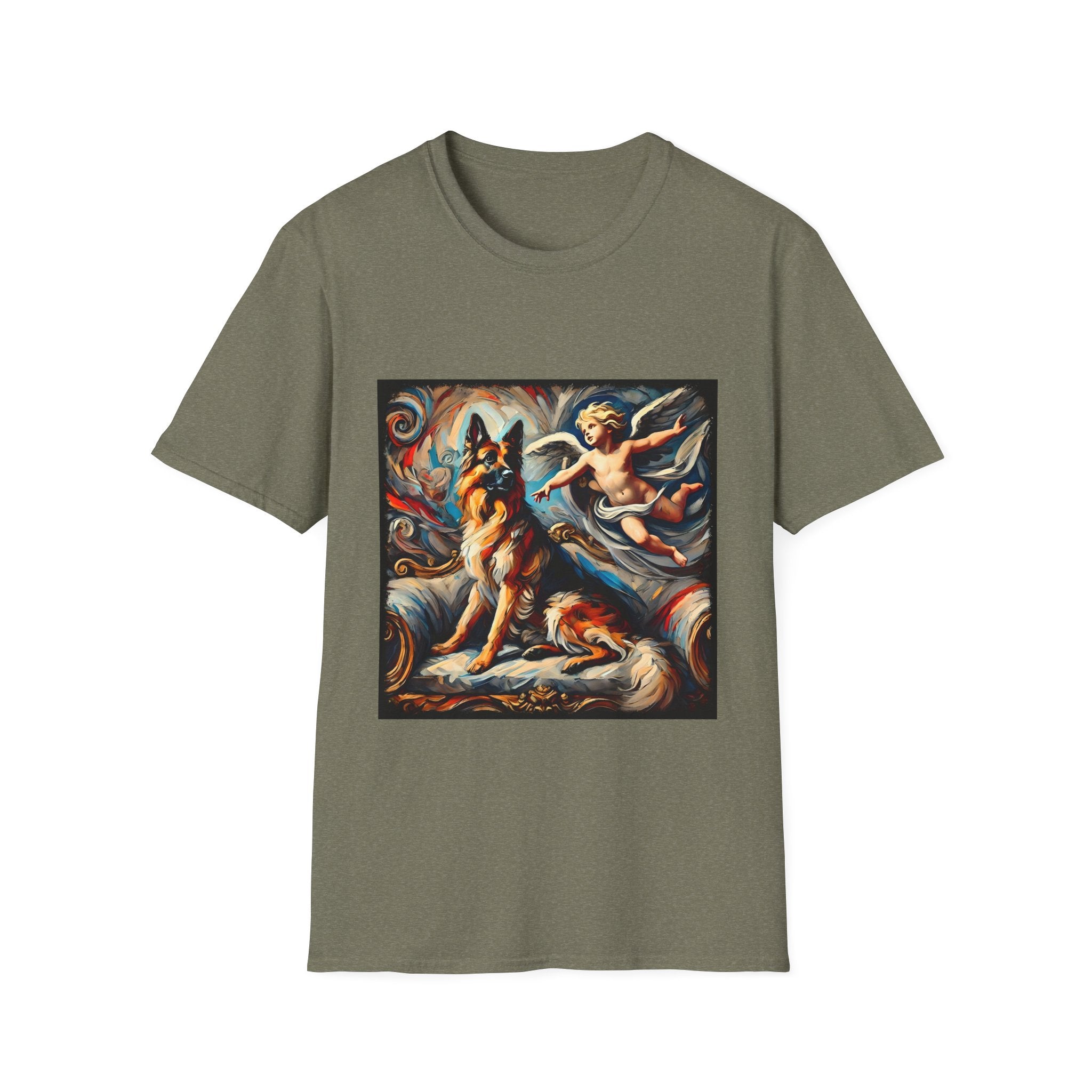 German Shepherd Divine Swirl | Unisex Dog T-Shirt