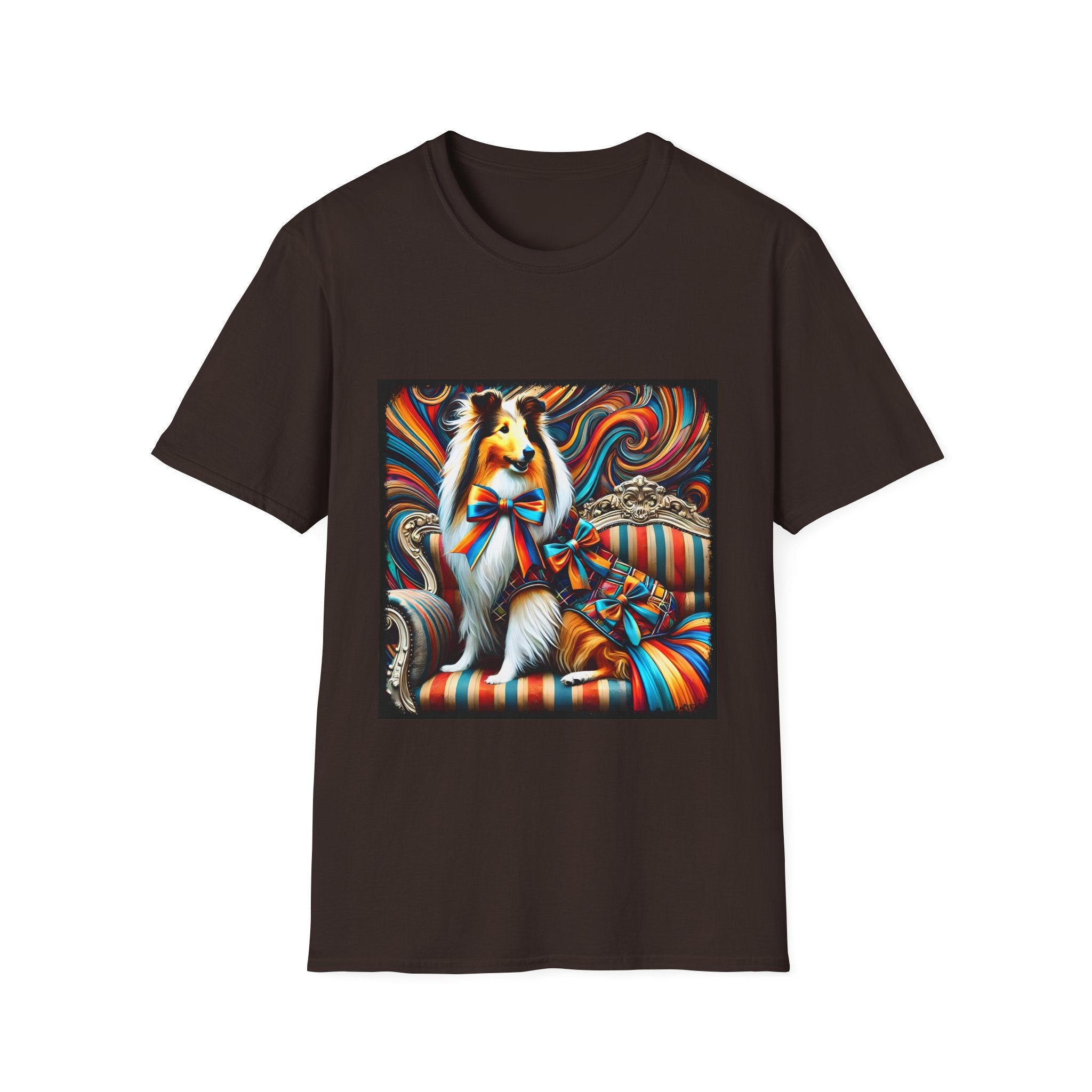 Collie Dynamic Swirl | Unisex Dog T-Shirt