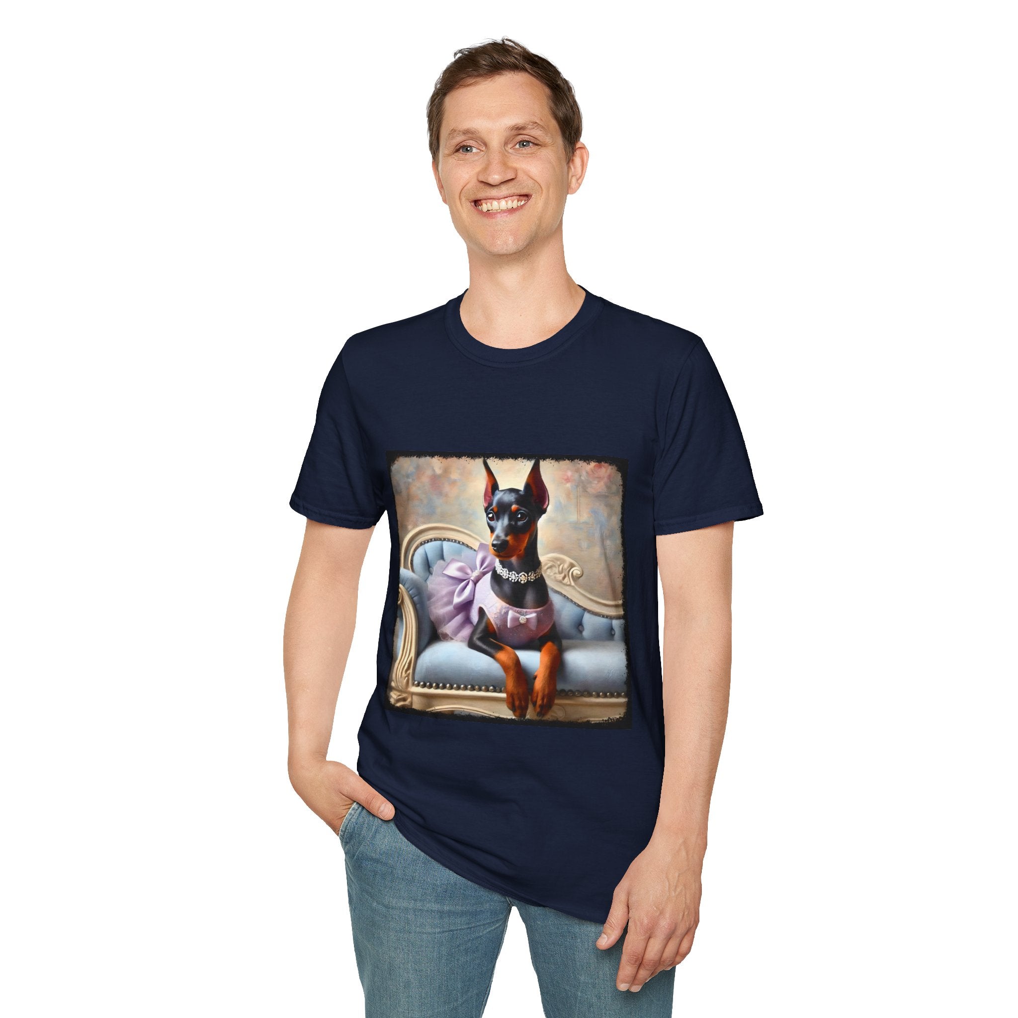 Doberman Pinscher Purple Princess Classic | Unisex Dog T-Shirt
