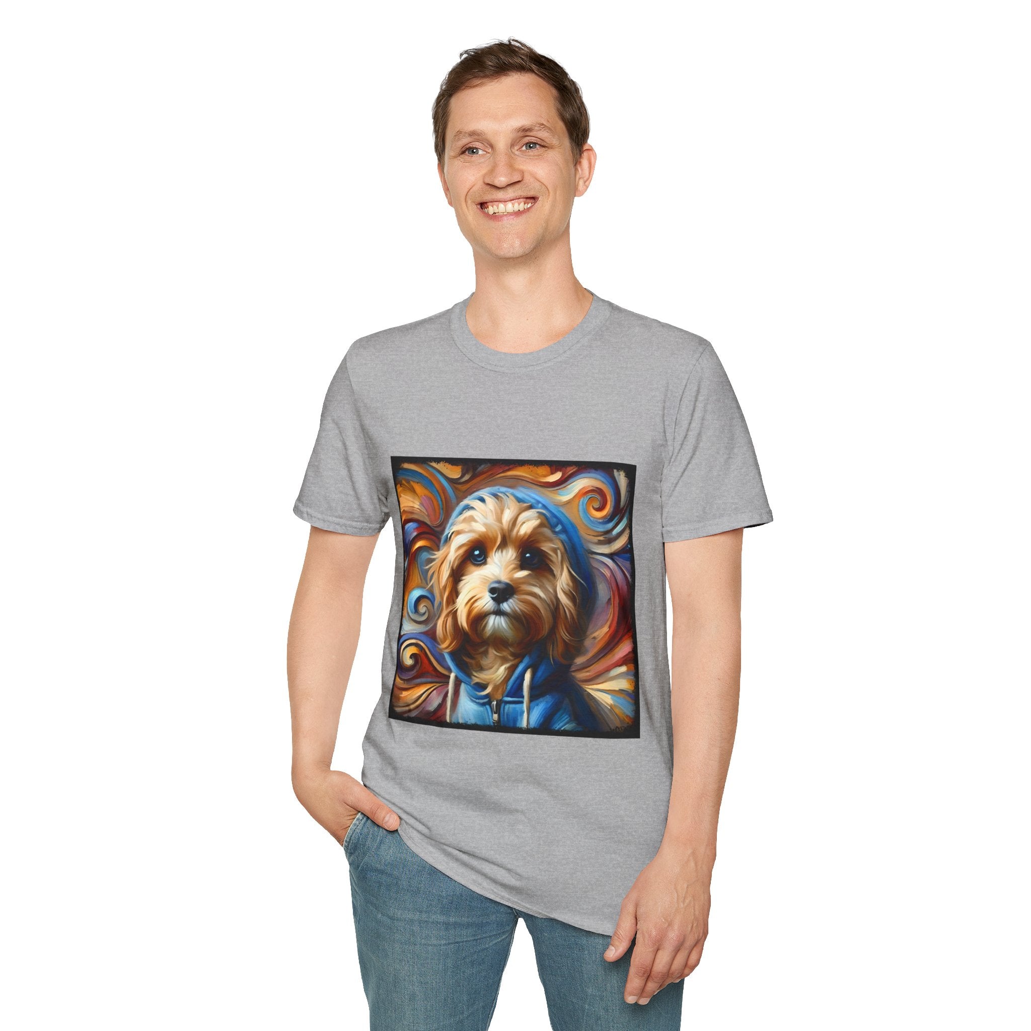 Cavapoo Blue Hoodie Swirl | Unisex Dog T-Shirt