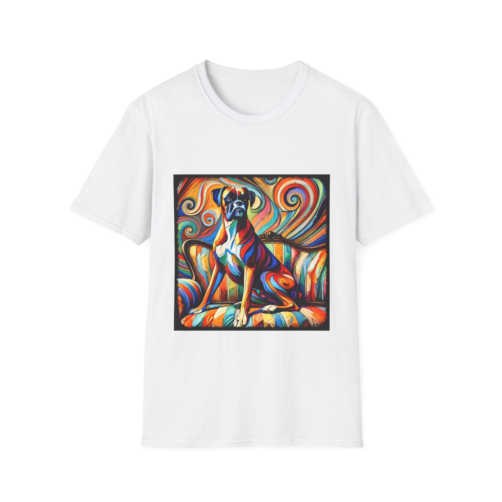 Boxer Mutilcolor Swirl | Unisex Dog T-Shirt