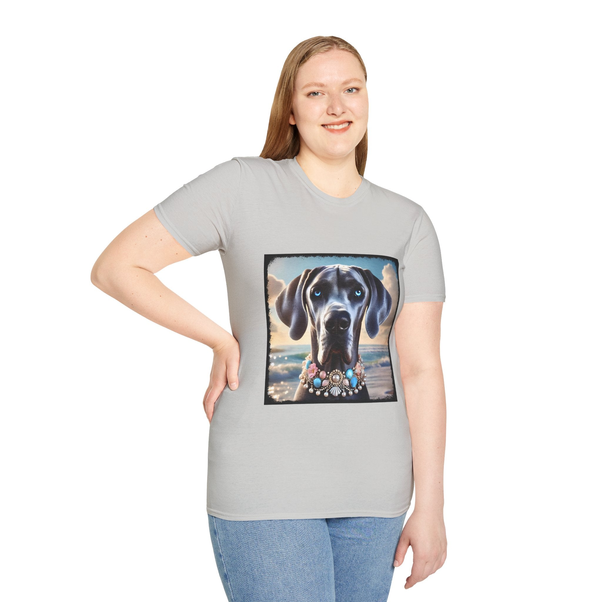 Great Dane Beach Beauty | Unisex Dog T-Shirt