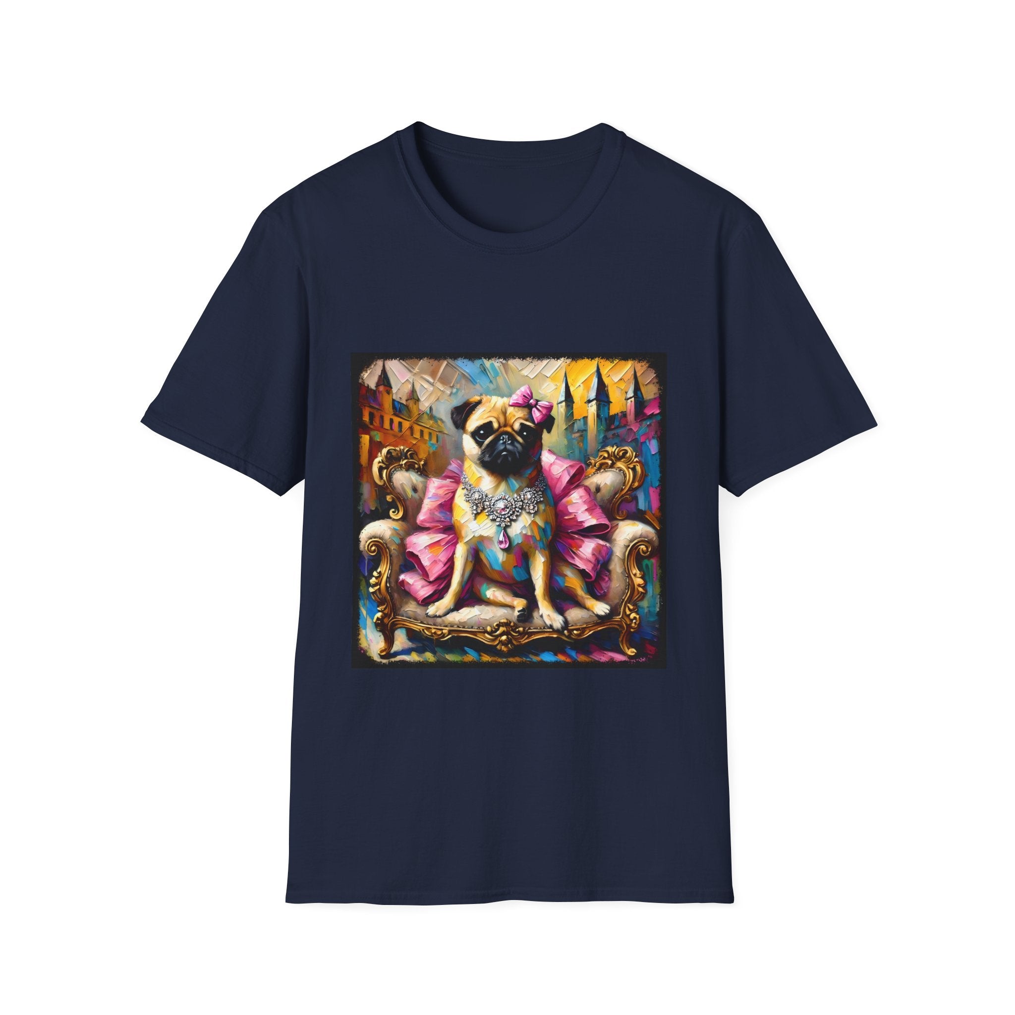 Pug Diamond Princess Classic | Unisex Dog T-Shirt