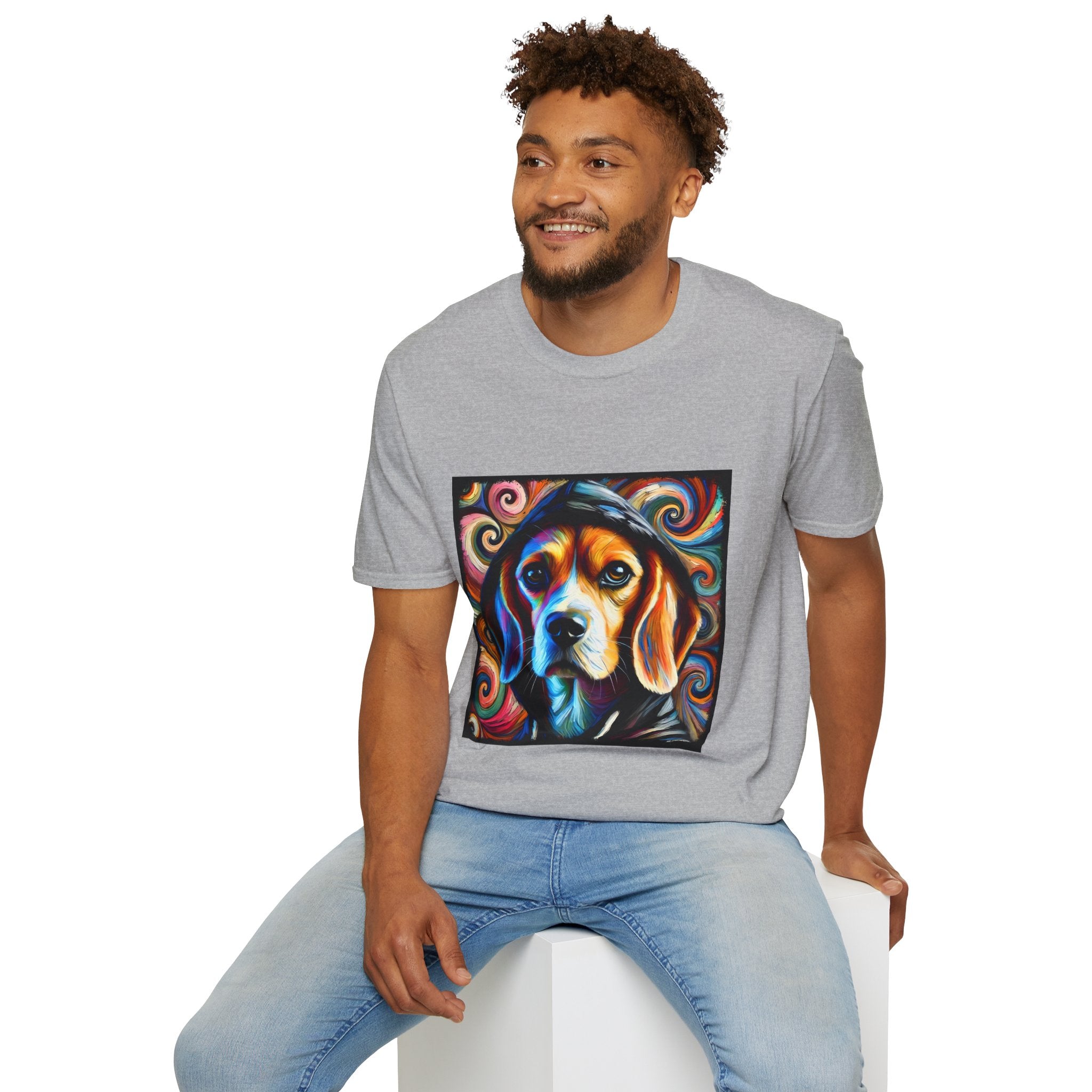 Beagle Relaxed Swirl | Unisex Dog T-Shirt