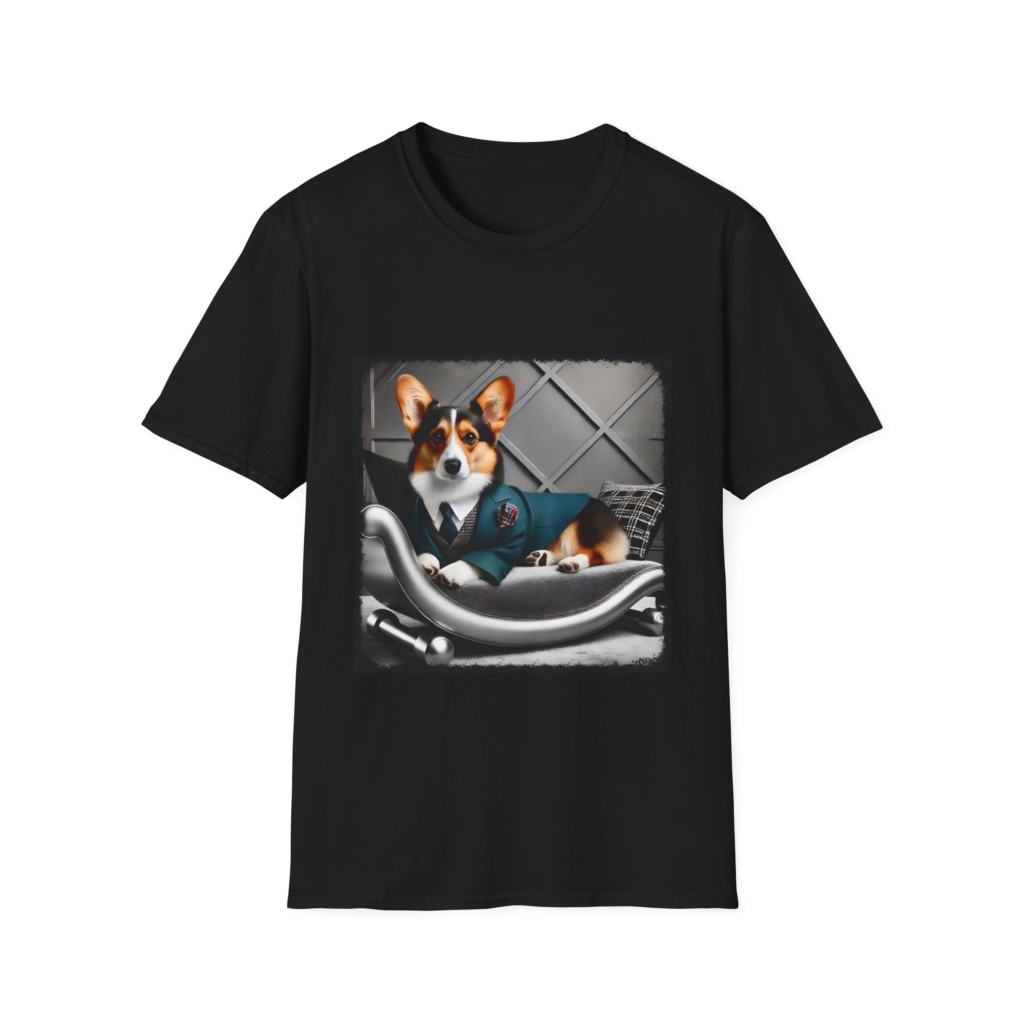 Pembroke Welsh Corgi Chic Chap | Unisex Dog T-Shirt