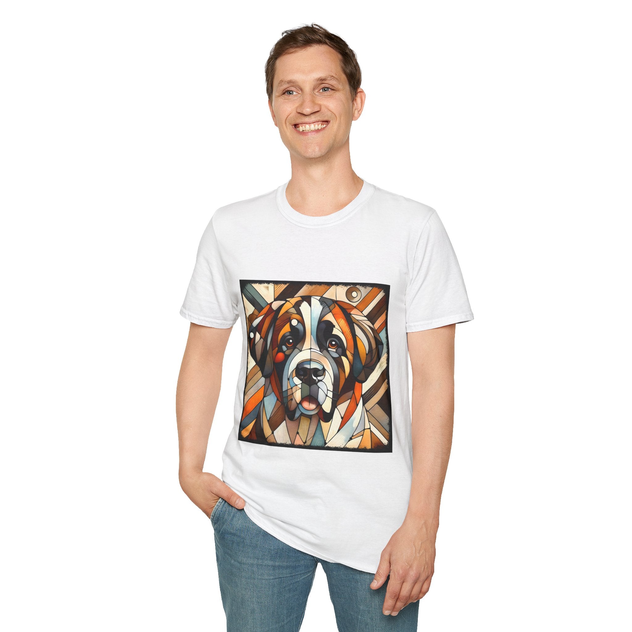 Saint Bernard Bold Geometric | Unisex Dog T-Shirt