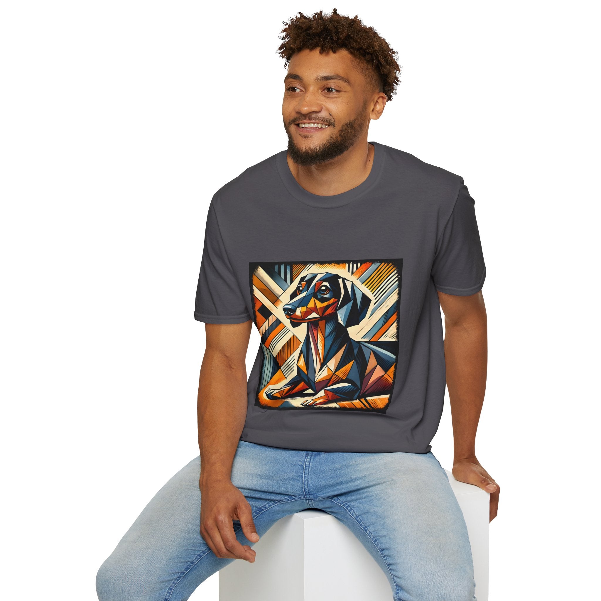 Dachshund Bold Geometric | Unisex Dog T-Shirt