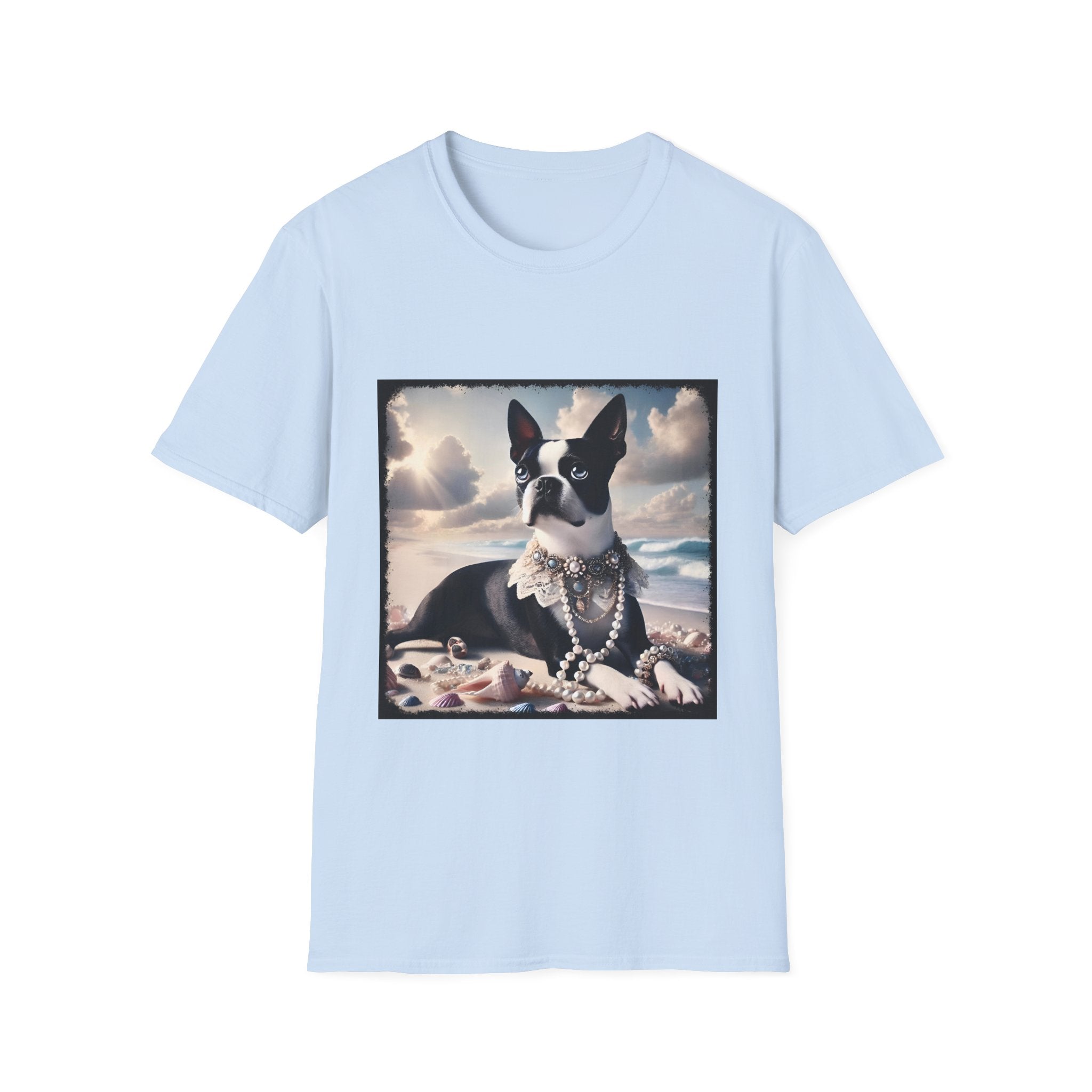 Boston Terrier Seashell Sweetie | Unisex Dog T-Shirt