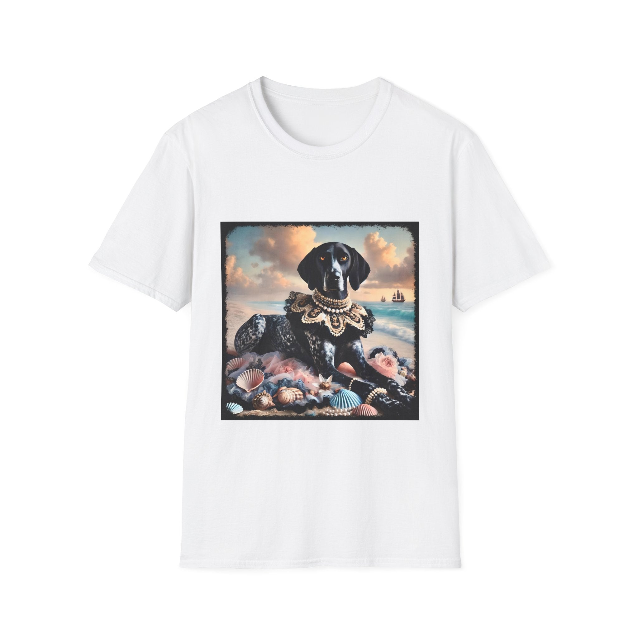 German Shorthaired Pointer Seashell Siren | Unisex Dog T-Shirt