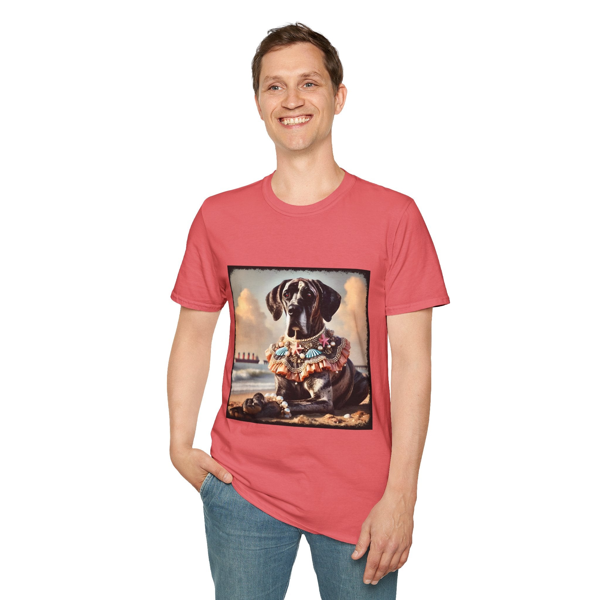 Great Dane Beach Brindle | Unisex Dog T-Shirt