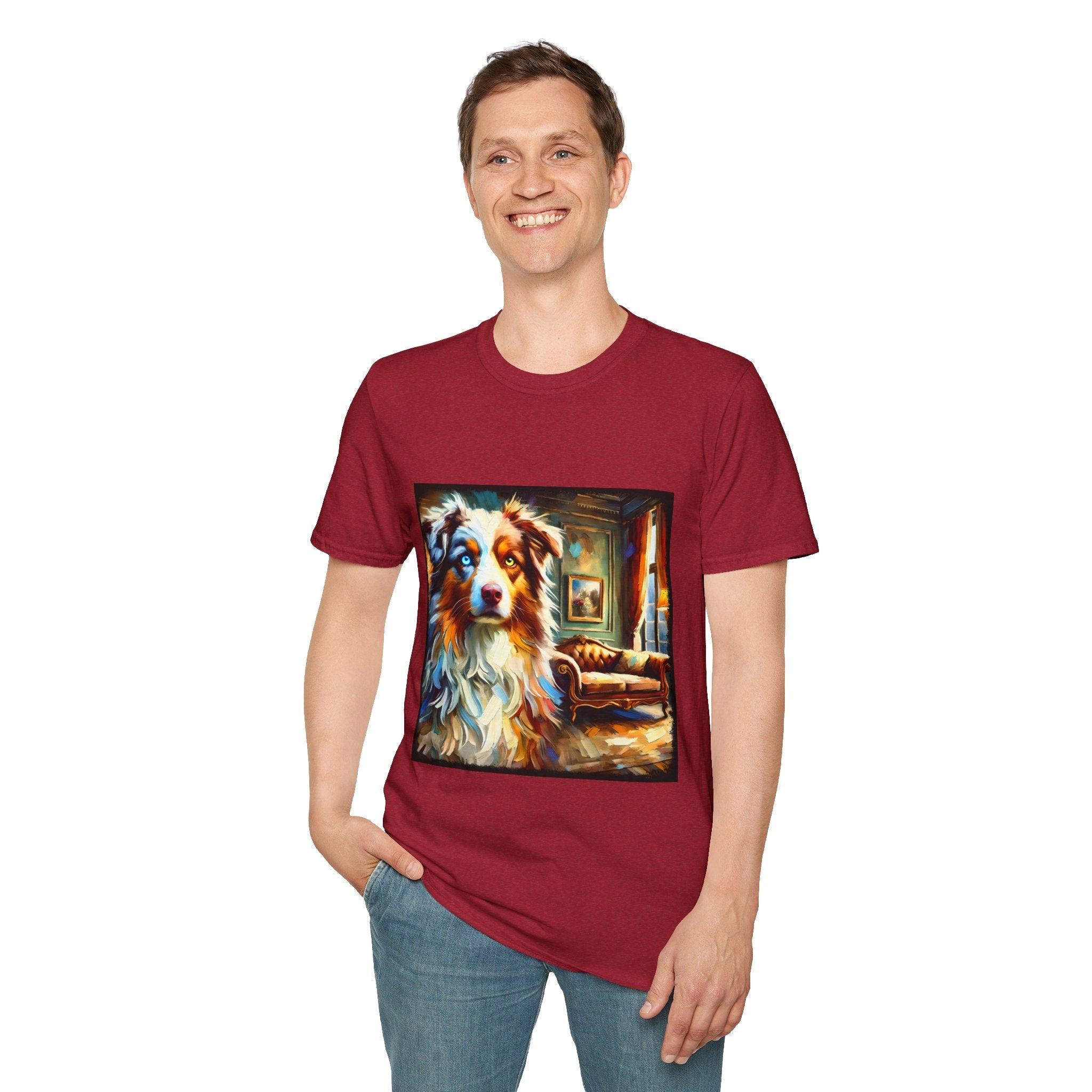 Australian Shepherd Artsy Classic | Unisex Dog T-Shirt