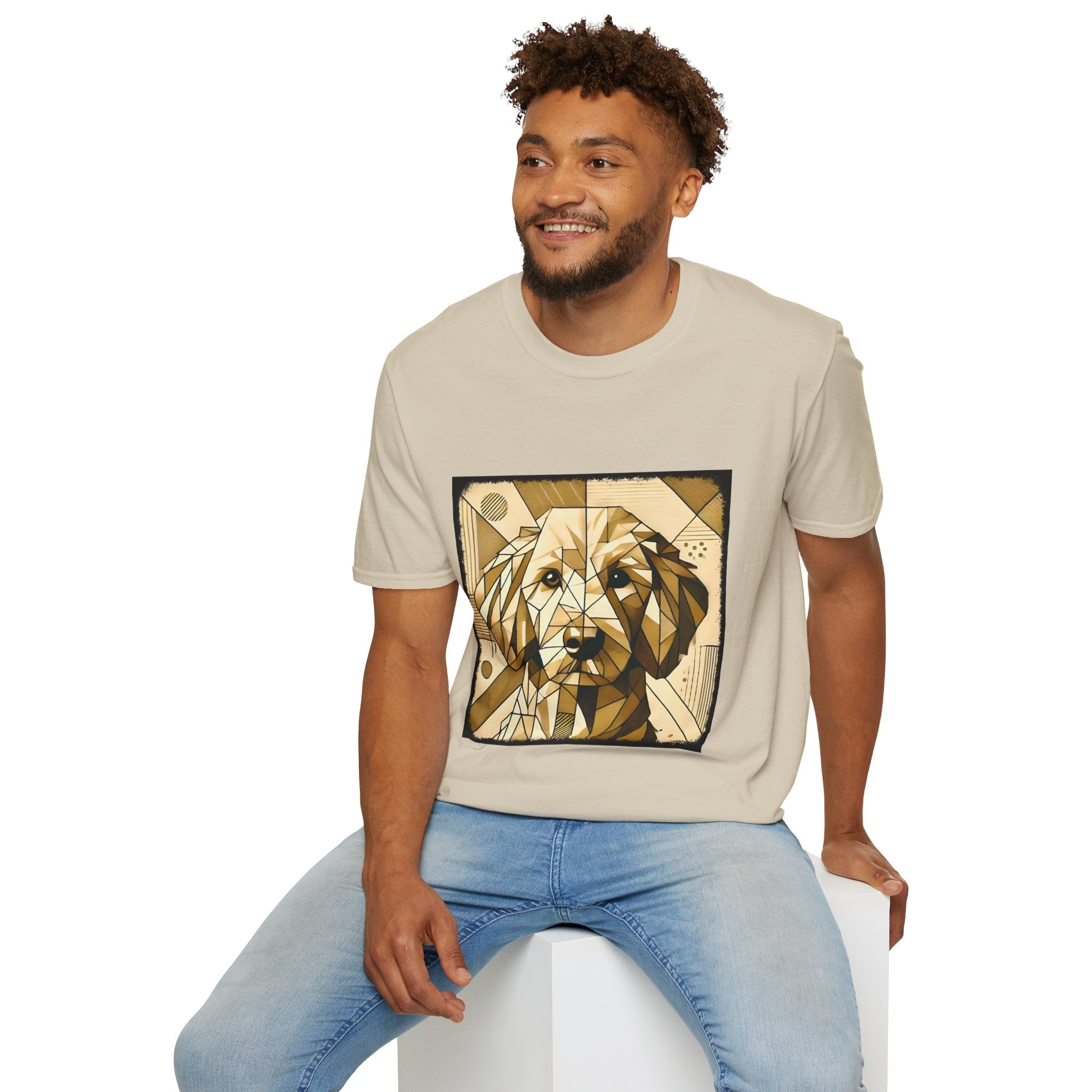 Golden Retriever Golden Geometric | Unisex Dog T-Shirt