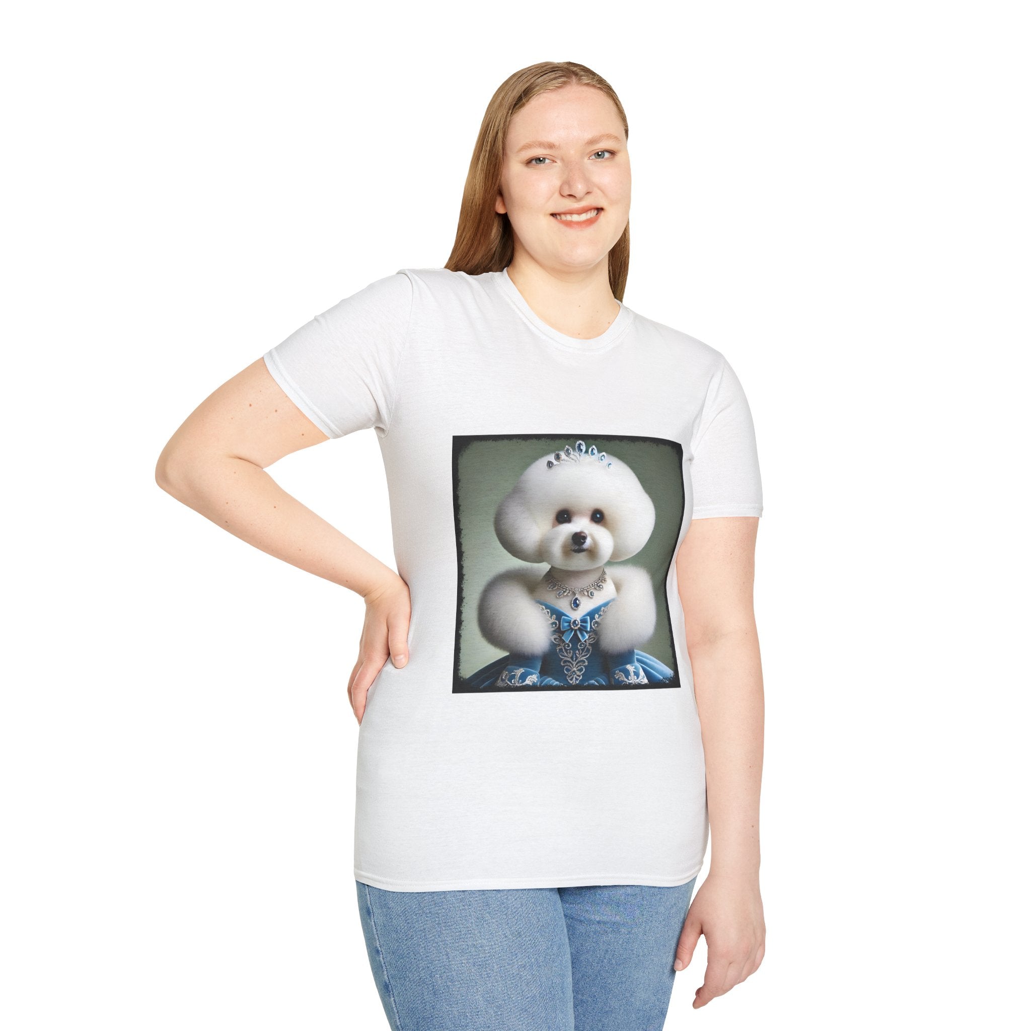 Bichon Frise Blue Belle | Unisex Dog T-Shirt