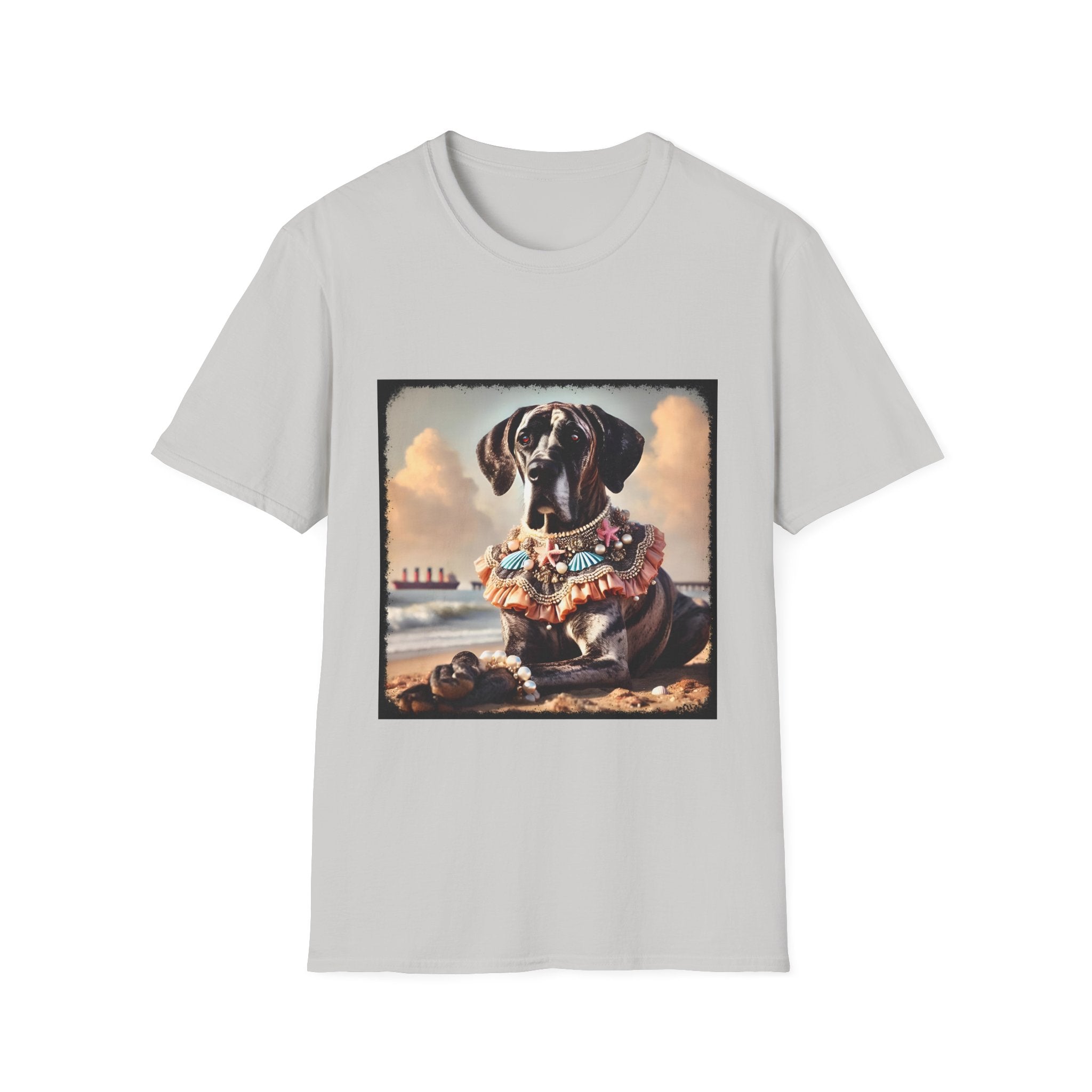 Great Dane Beach Brindle | Unisex Dog T-Shirt