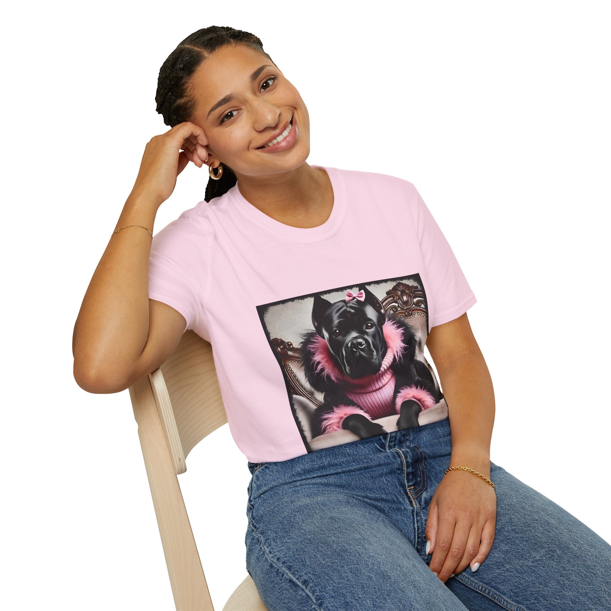 Cane Corso Pink Rebel | Unisex Dog T-Shirt