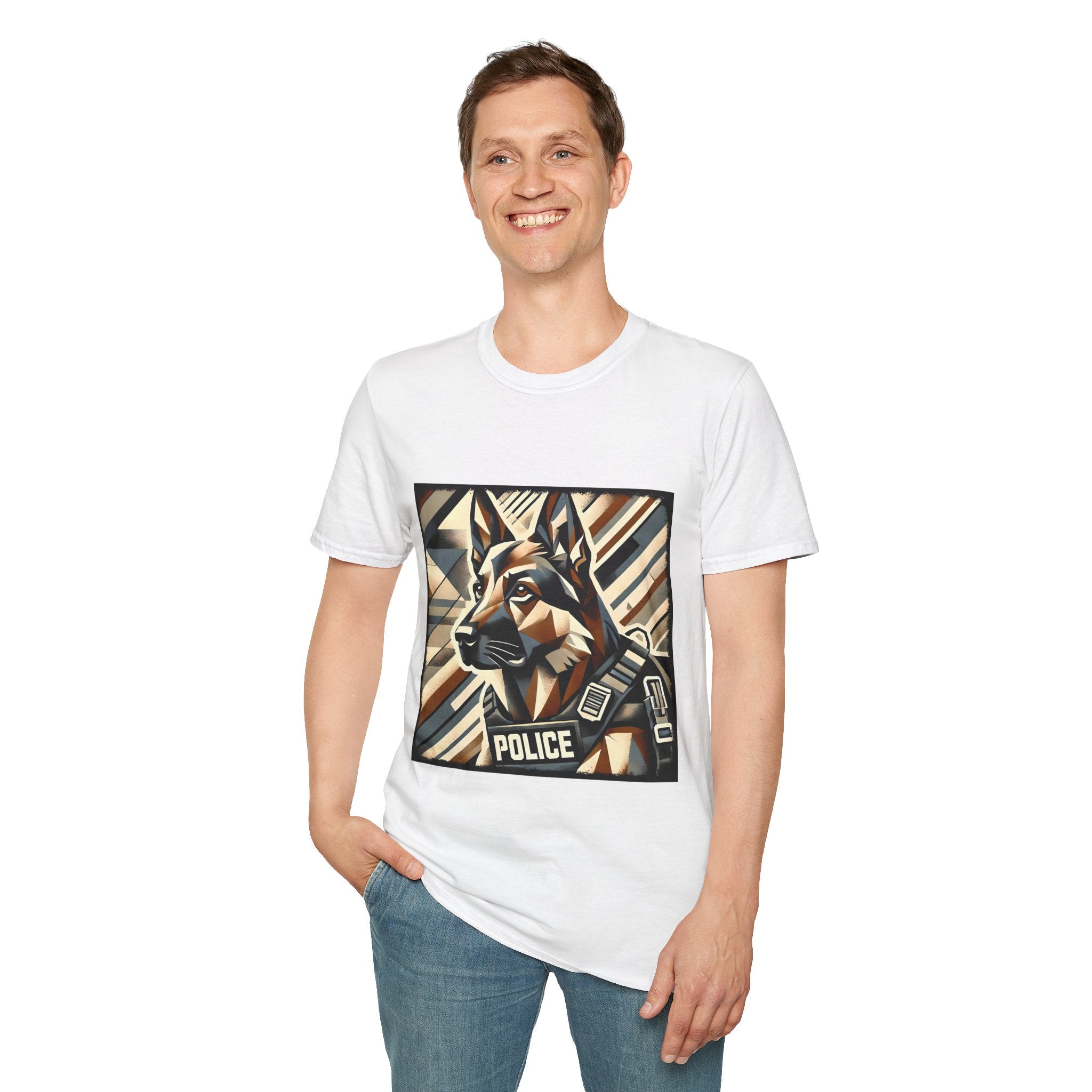 German Shepherd K-9 Geometric | Unisex Dog T-Shirt