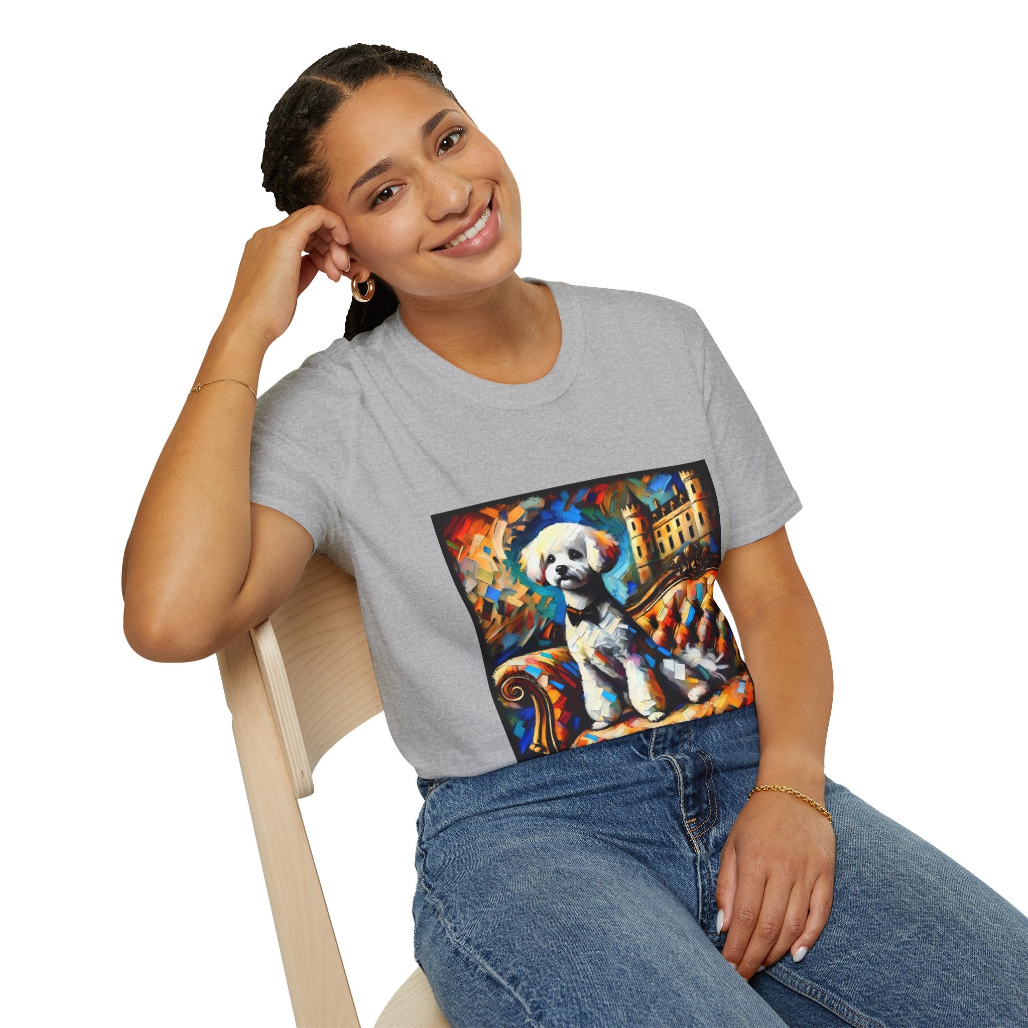 Bichon Frise Bowtie Classic | Unisex Dog T-Shirt