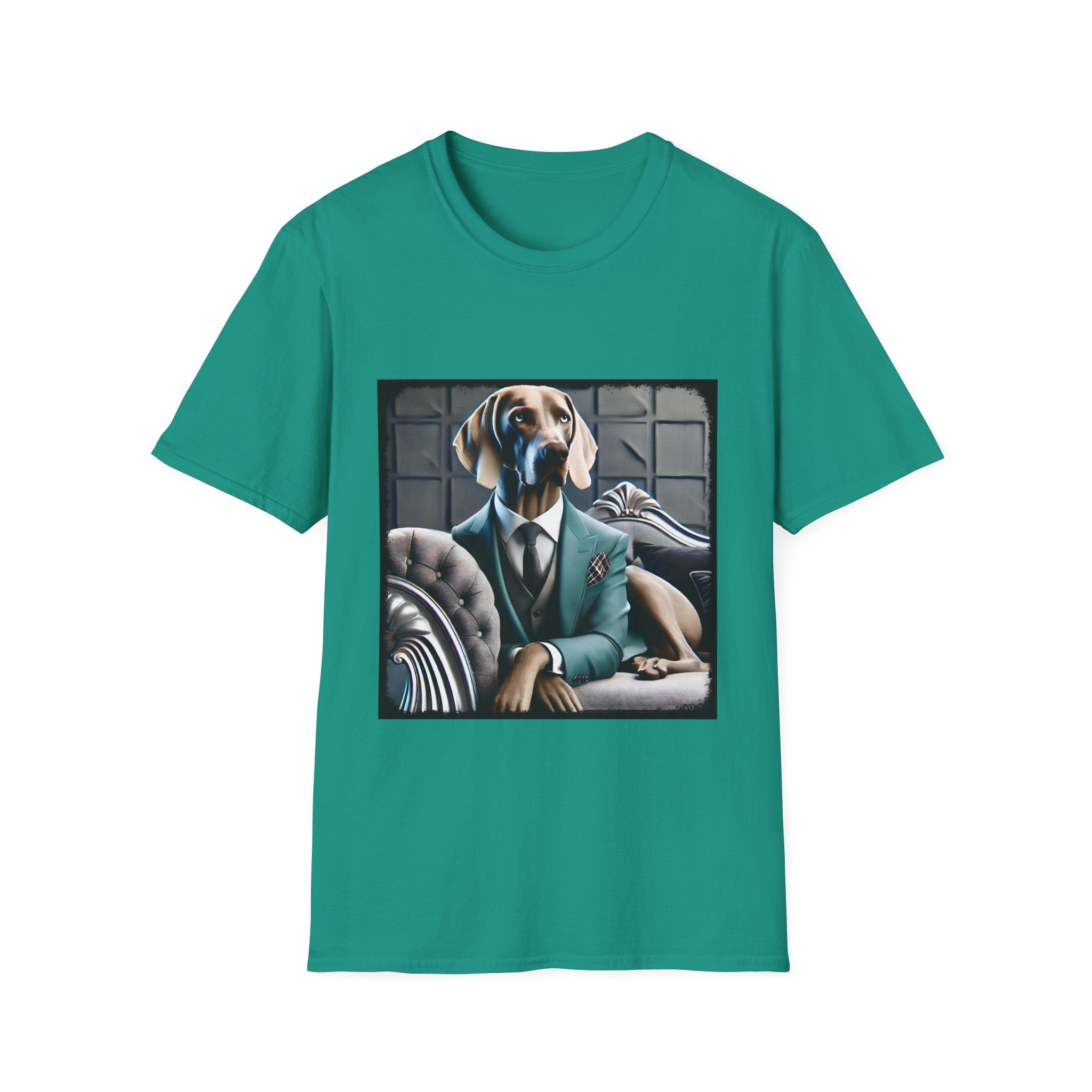 Weimaraner Teal Gent | Unisex Dog T-Shirt