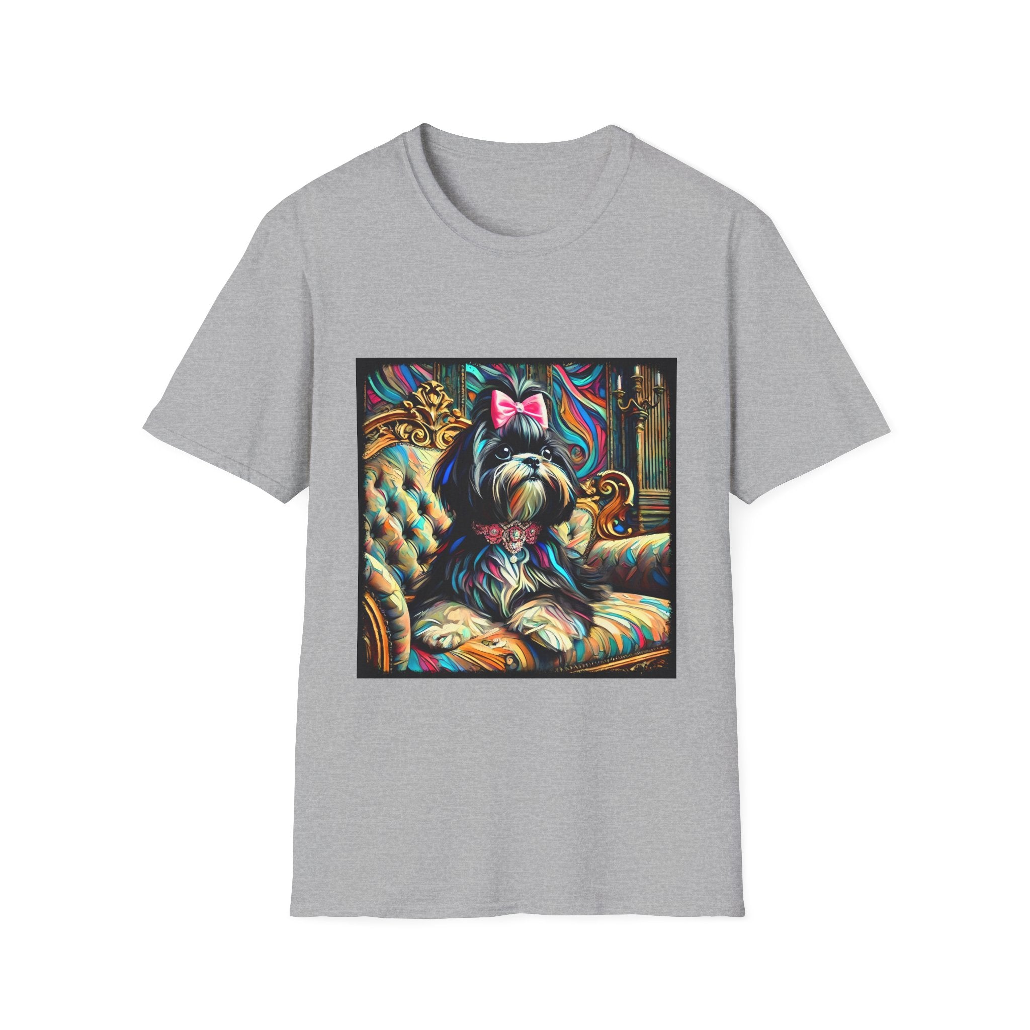 Shih Tzu Pink Bow Classic | Unisex Dog T-Shirt