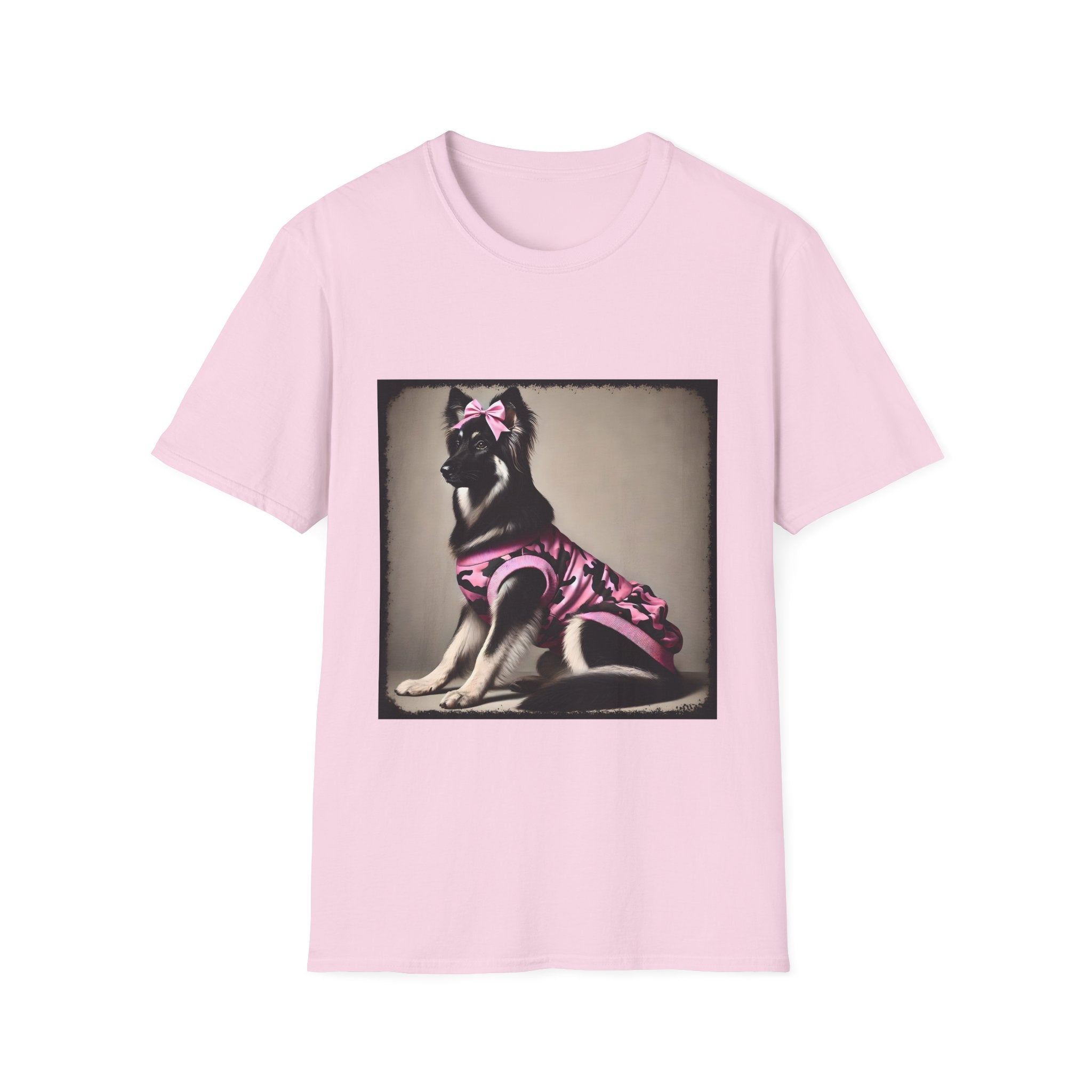 German Shepherd Pink Camo Cutie | Unisex Dog T-Shirt