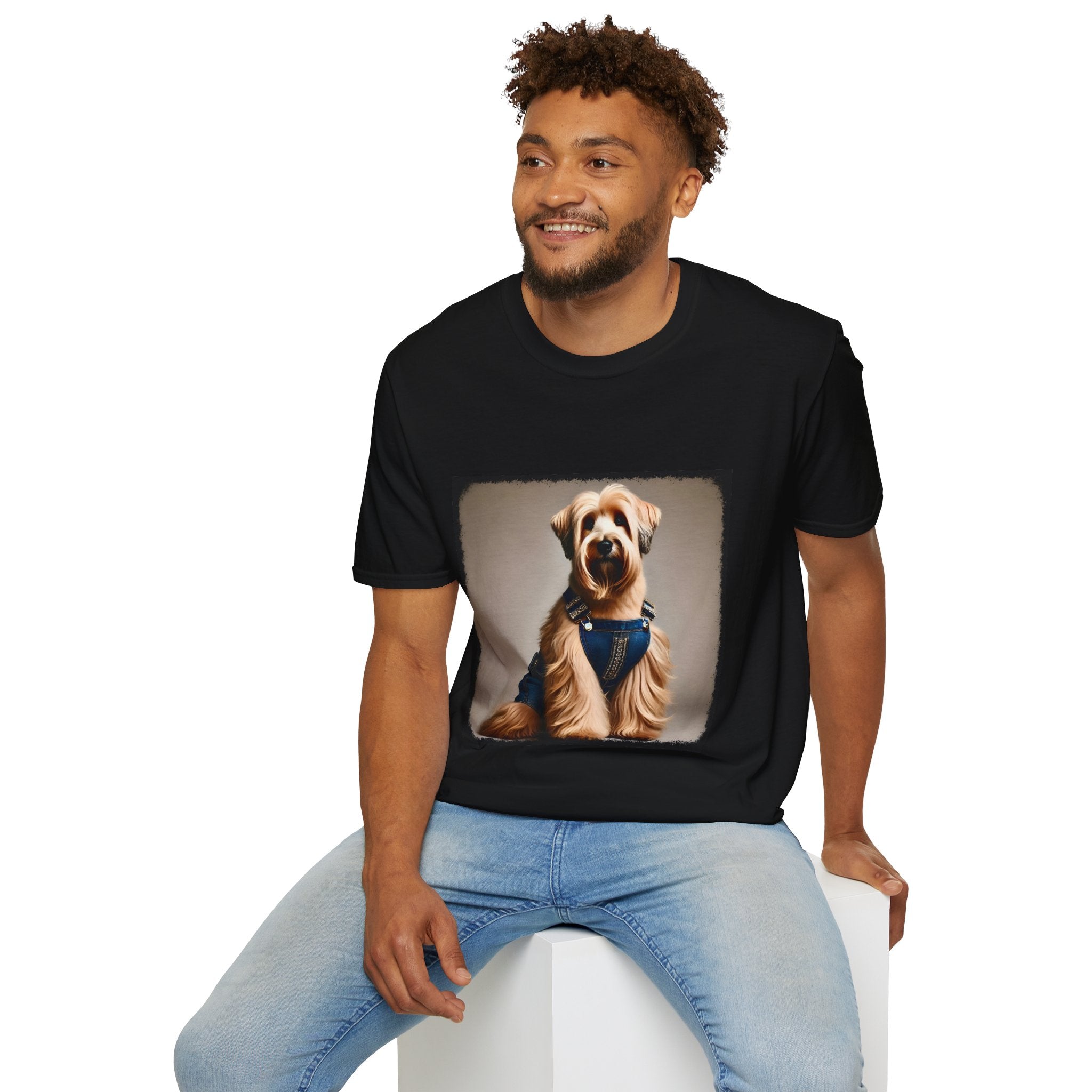Wheaten Terrier Denim Doll | Unisex Dog T-Shirt