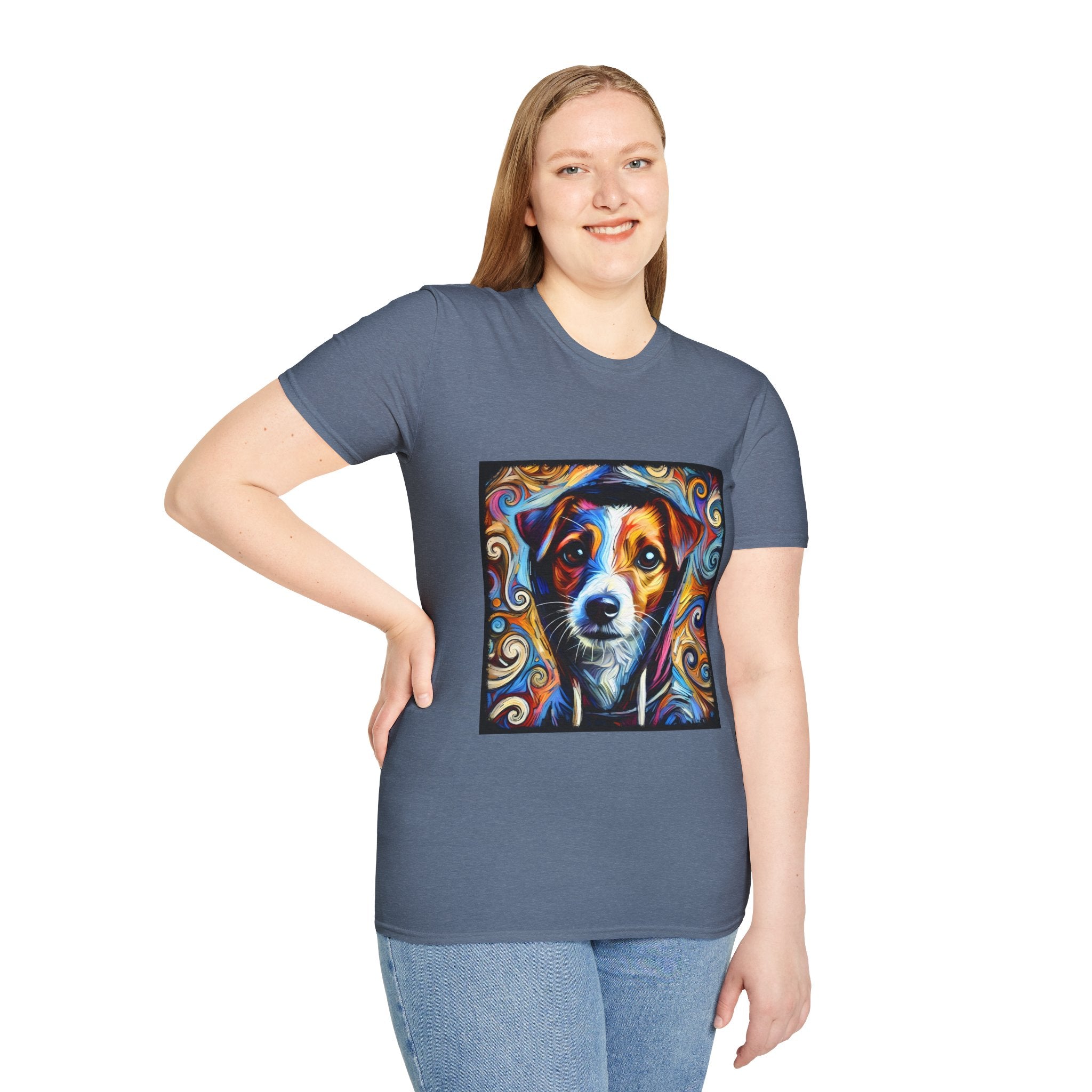 Jack Russell Terrier Relaxed Swirl | Unisex Dog T-Shirt
