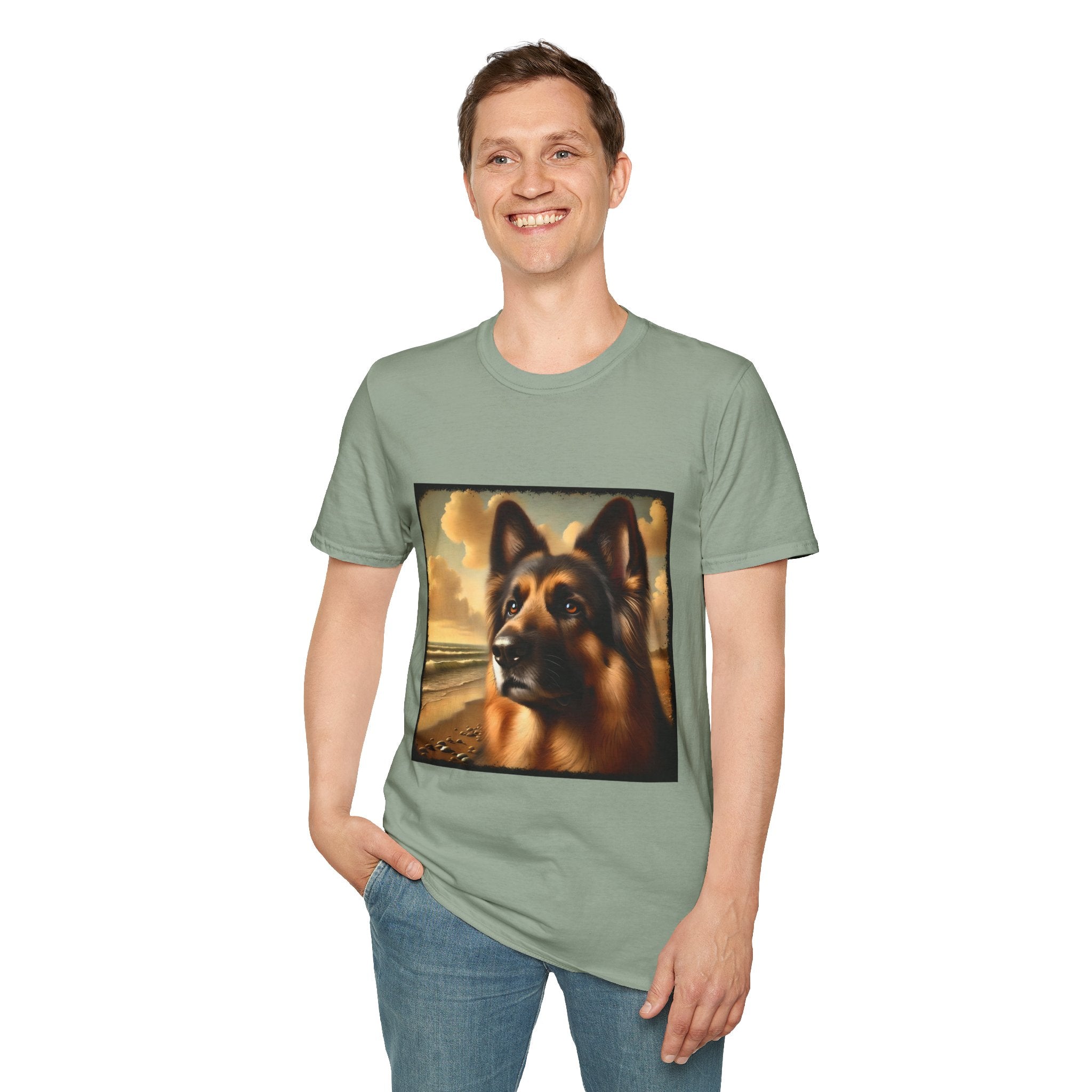 German Shepherd Beach Classic | Unisex Dog T-Shirt