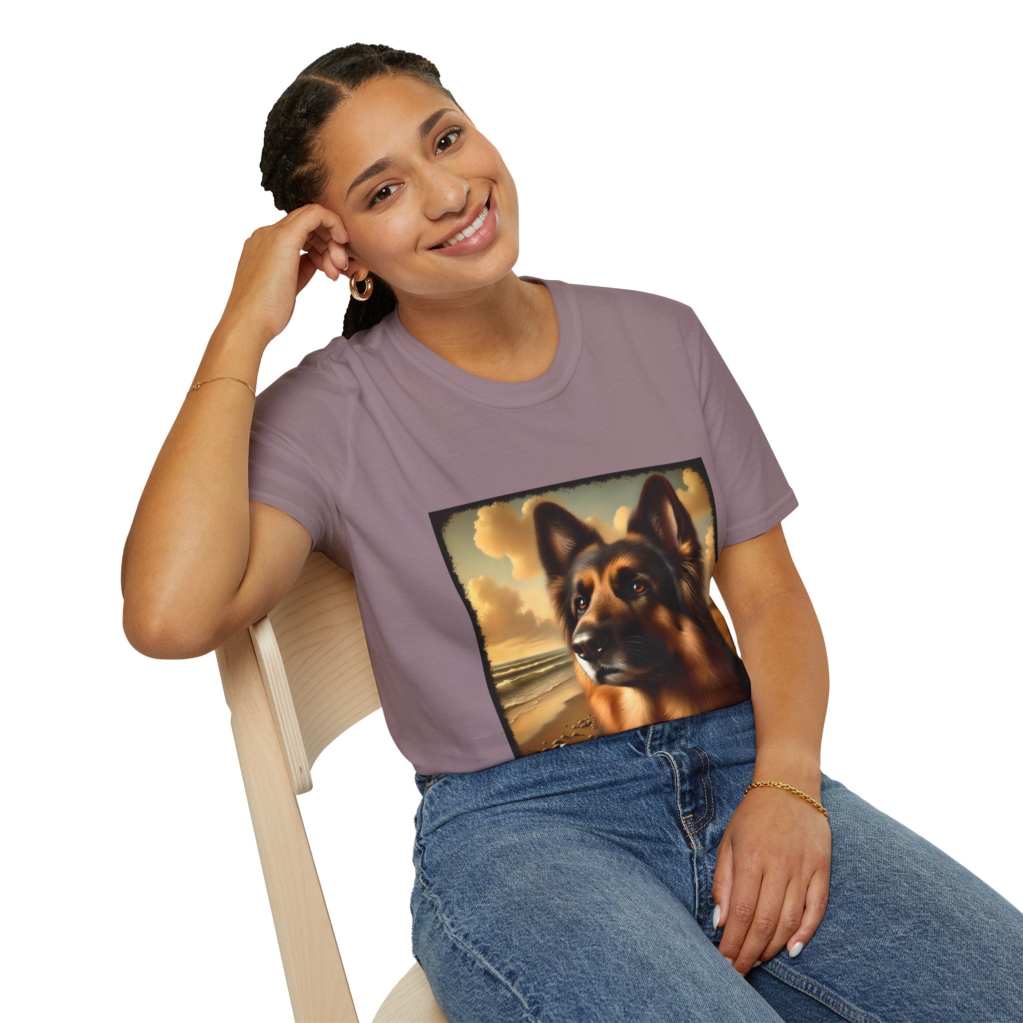 German Shepherd Beach Classic | Unisex Dog T-Shirt