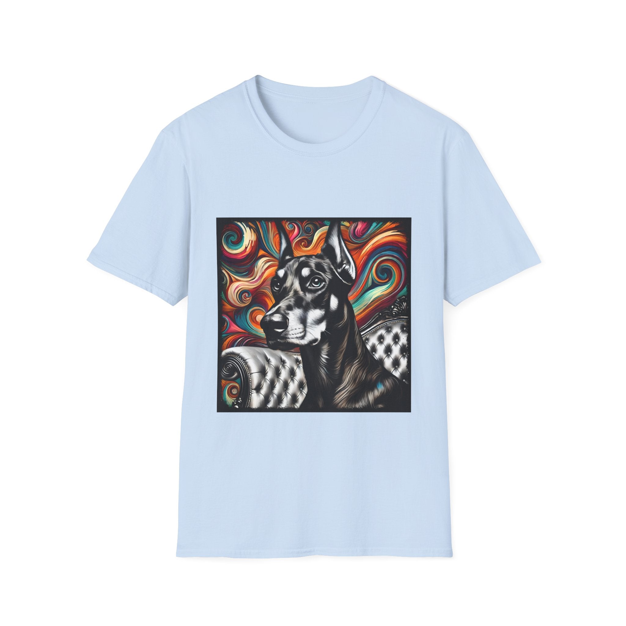 Doberman Pinscher B&W Bold | Unisex Dog T-Shirt