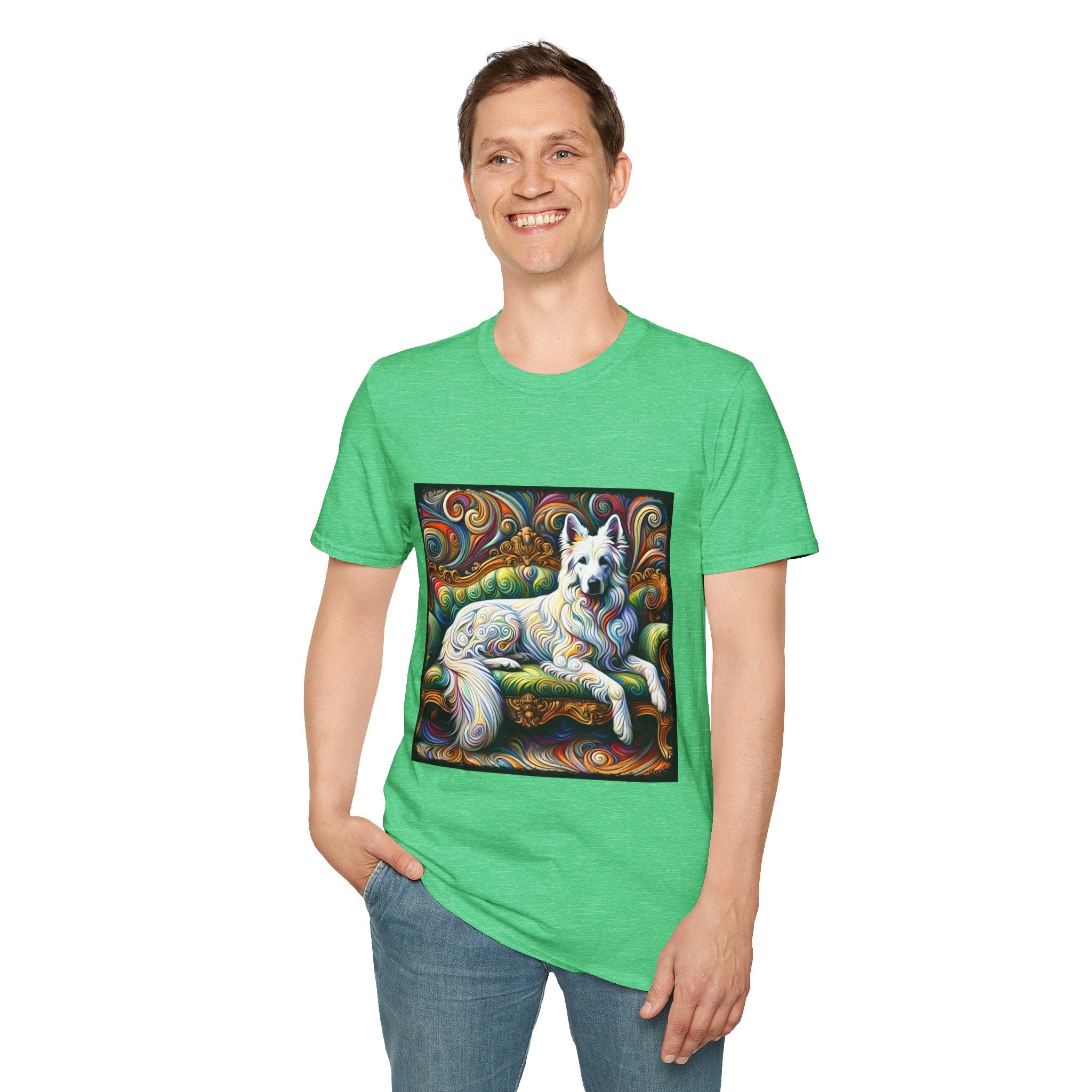German Shepherd Intense Swirl | Unisex Dog T-Shirt
