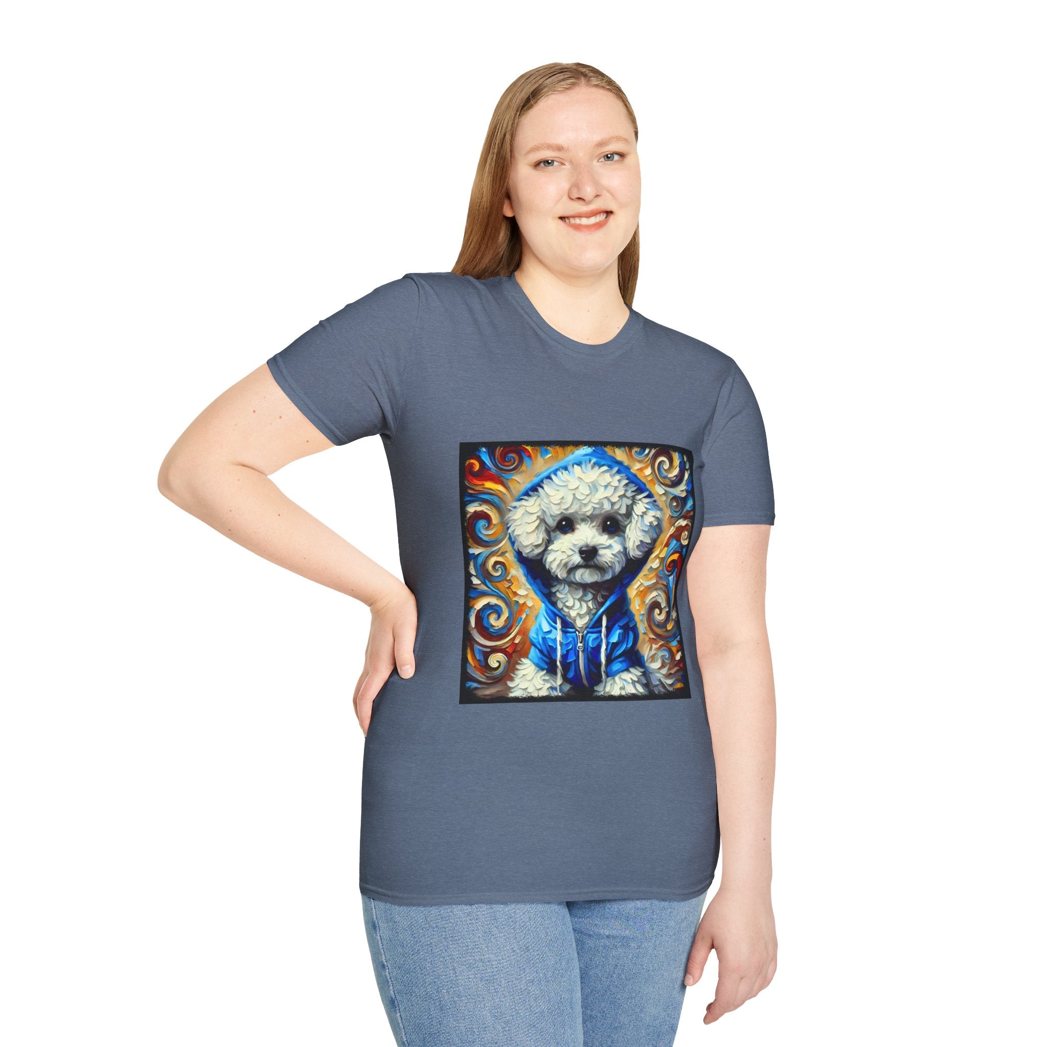 Bichon Frise Hoodie Swirl | Unisex Dog T-Shirt