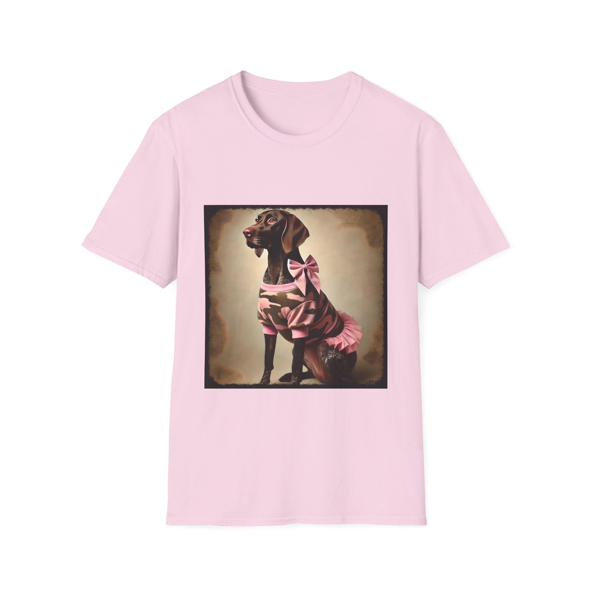 German Shorthaired Pointer Pink Camo Cutie | Unisex Dog T-Shirt