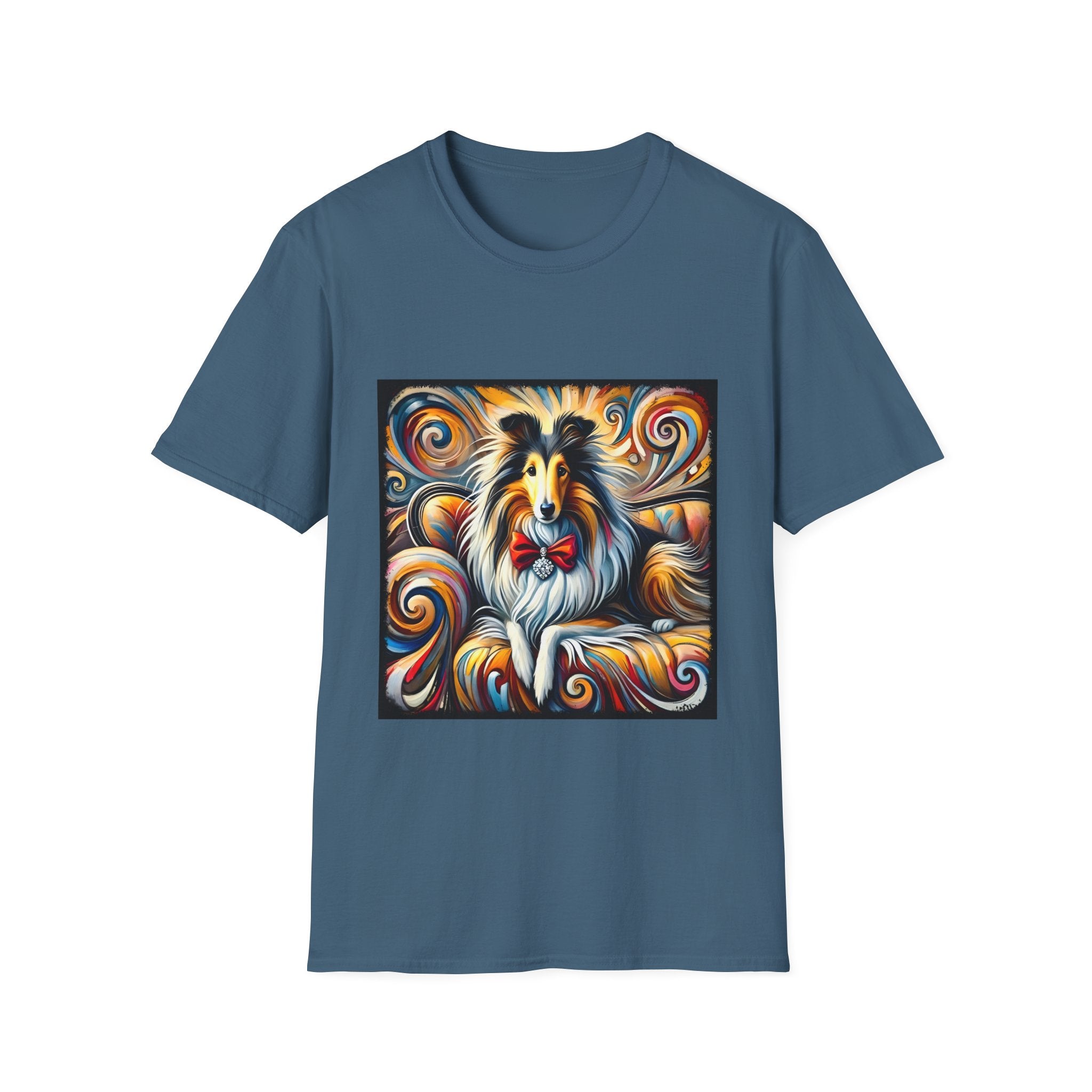 Collie Bold Swirl | Unisex Dog T-Shirt