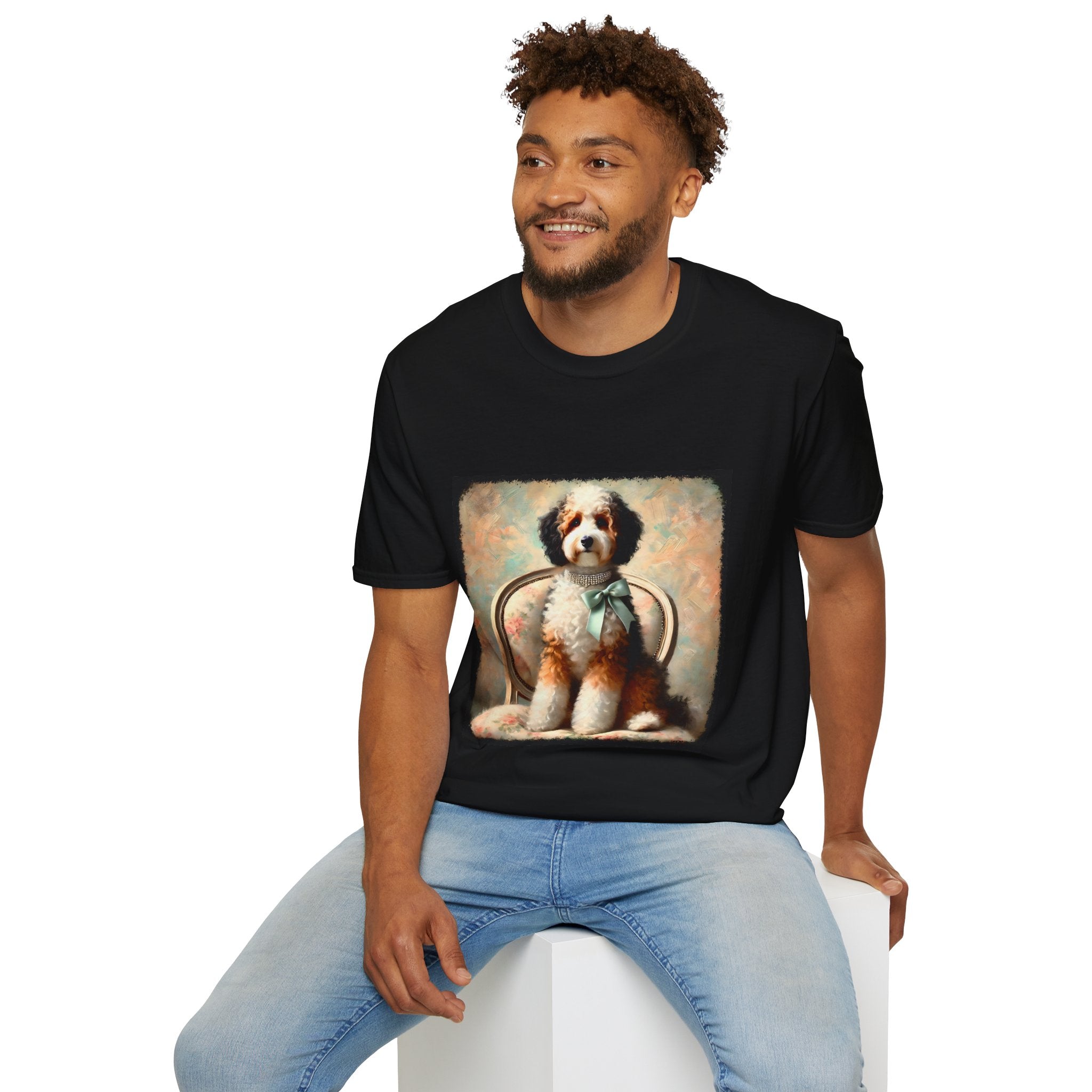 Bernedoodle Poised Classic | Unisex Dog T-Shirt