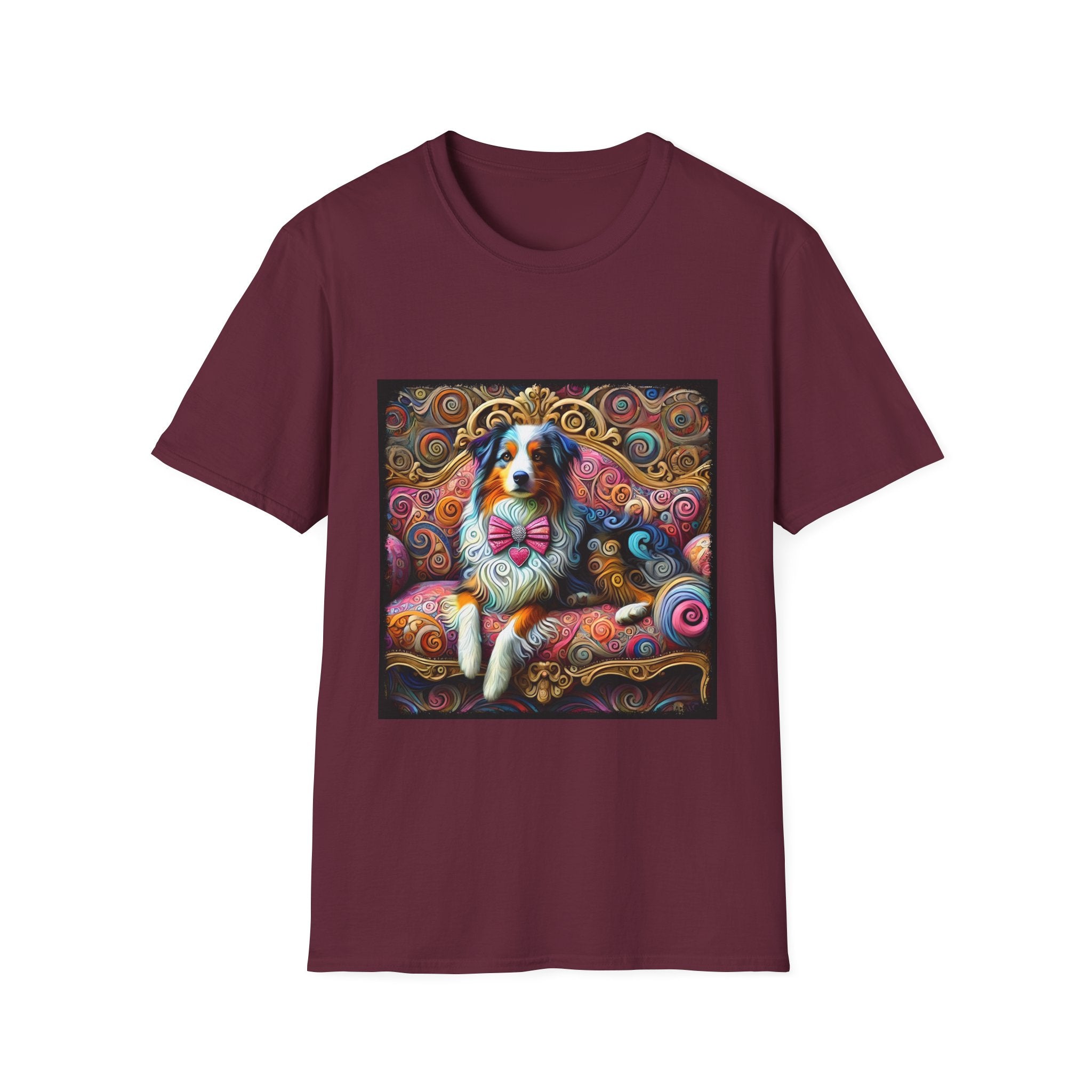 Australian Shepherd Love Swirl | Unisex Dog T-Shirt