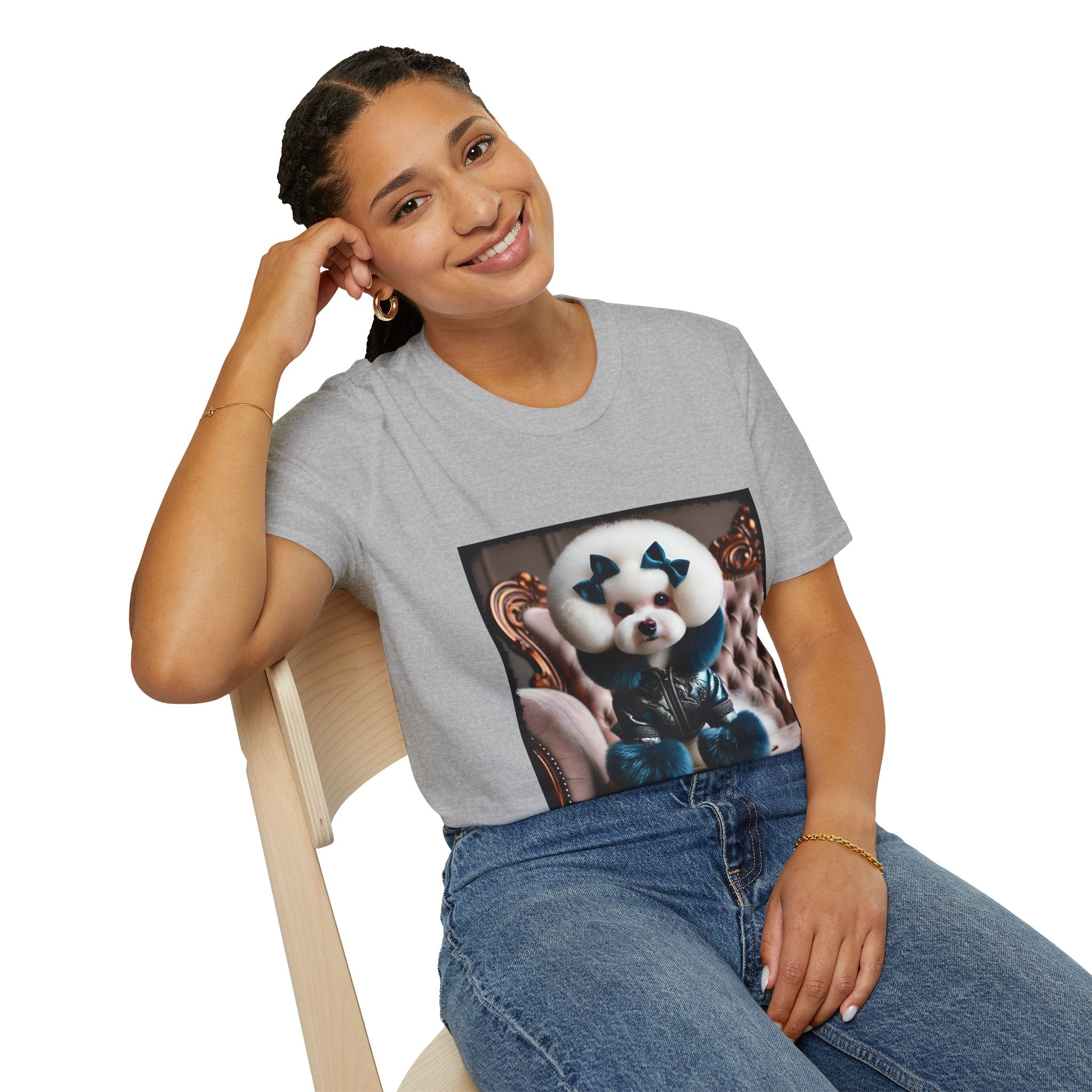 Bichon Frise Posh Pawfluencer | Unisex Dog T-Shirt