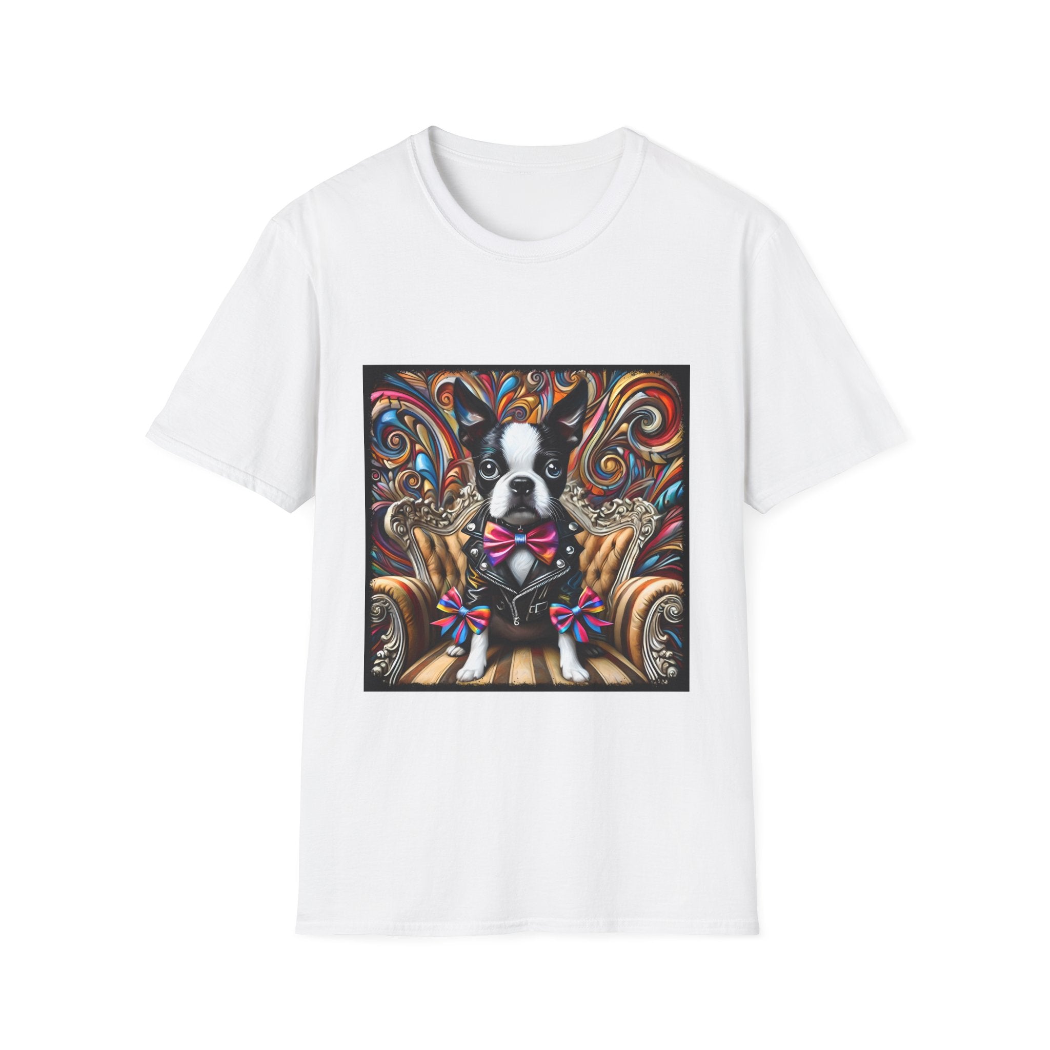 Boston Terrier Bold Rocker | Unisex Dog T-Shirt