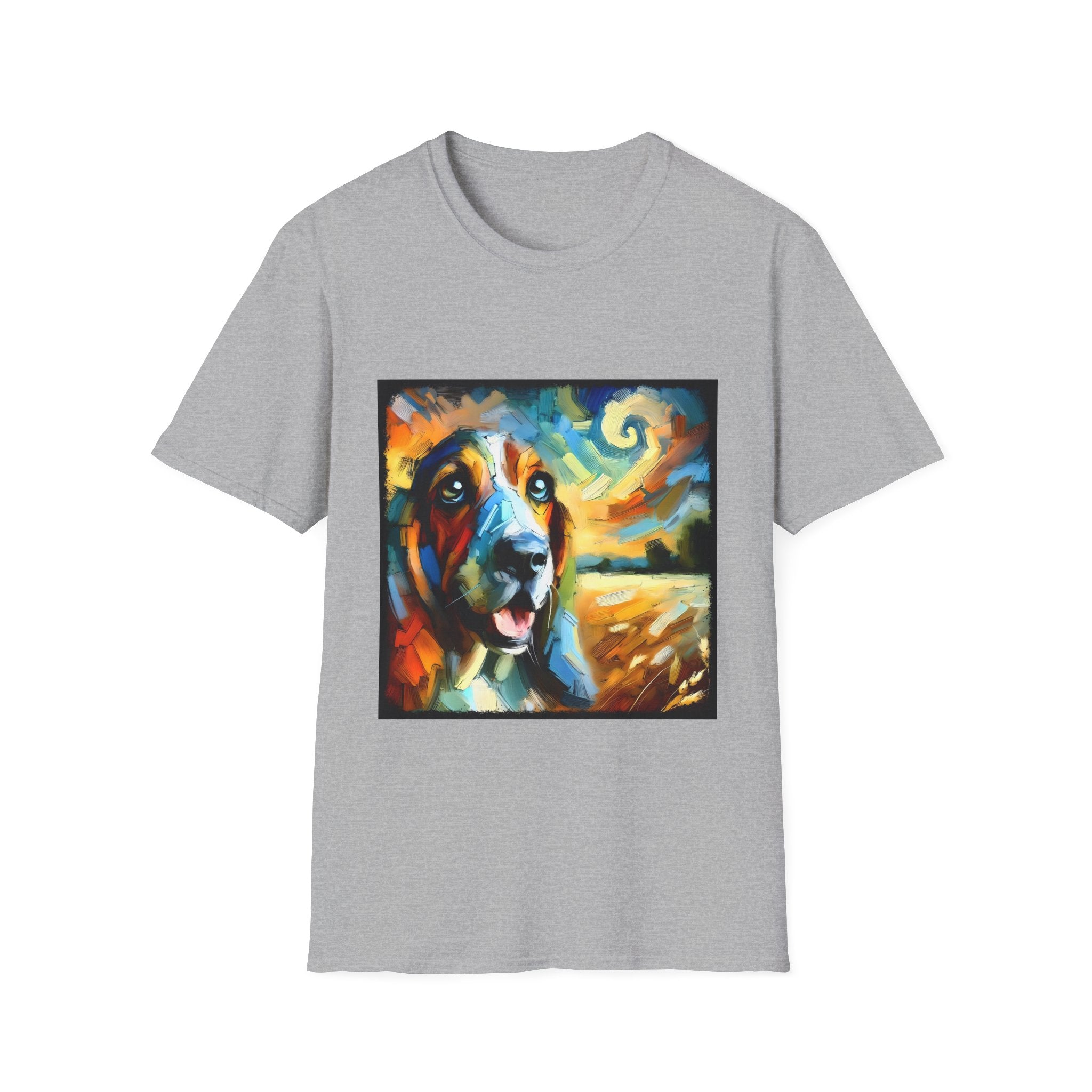 Basset Hound Sun Swirl | Unisex Dog T-Shirt
