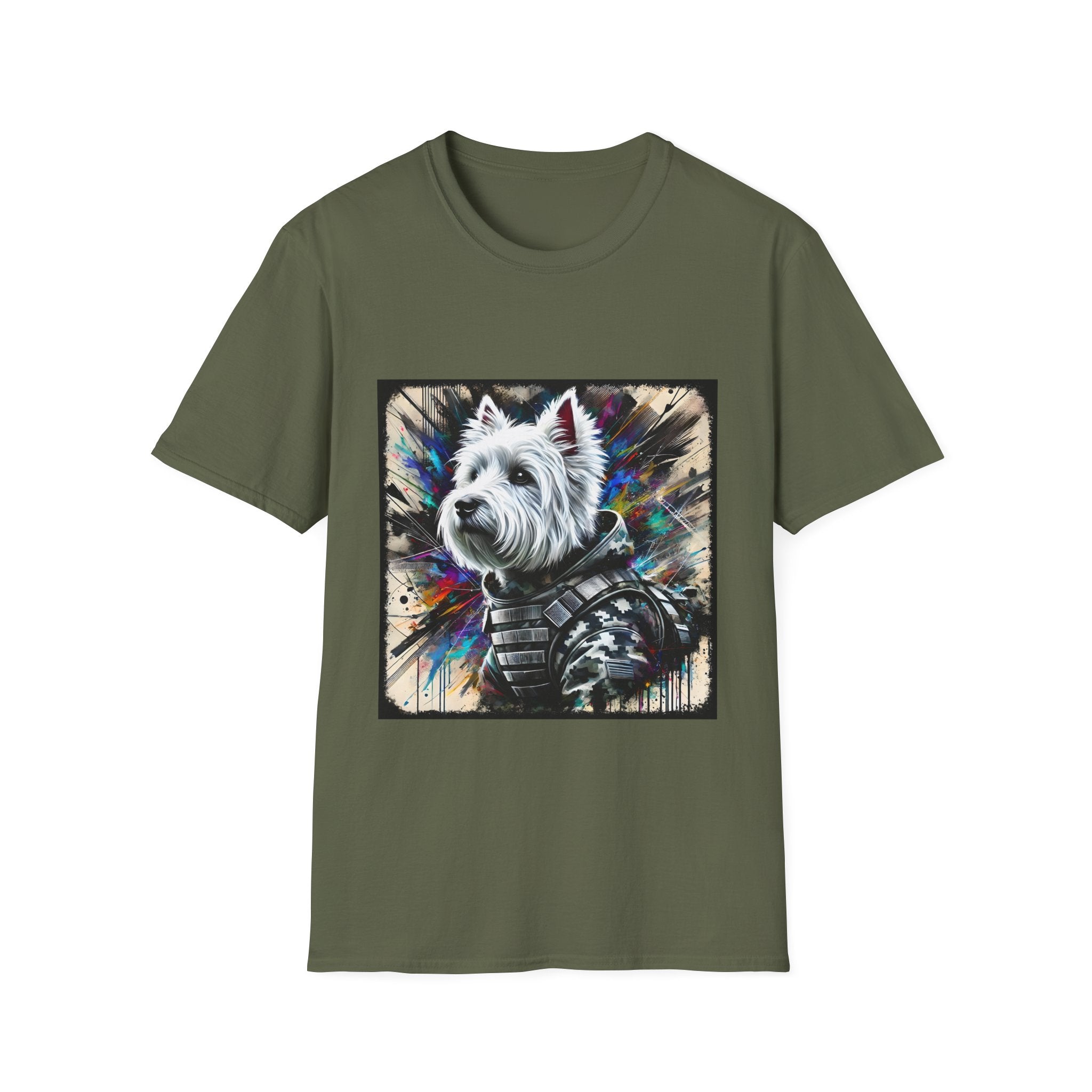 West Highland White Terrier Bold Camo Classic | Unisex Dog T-Shirt