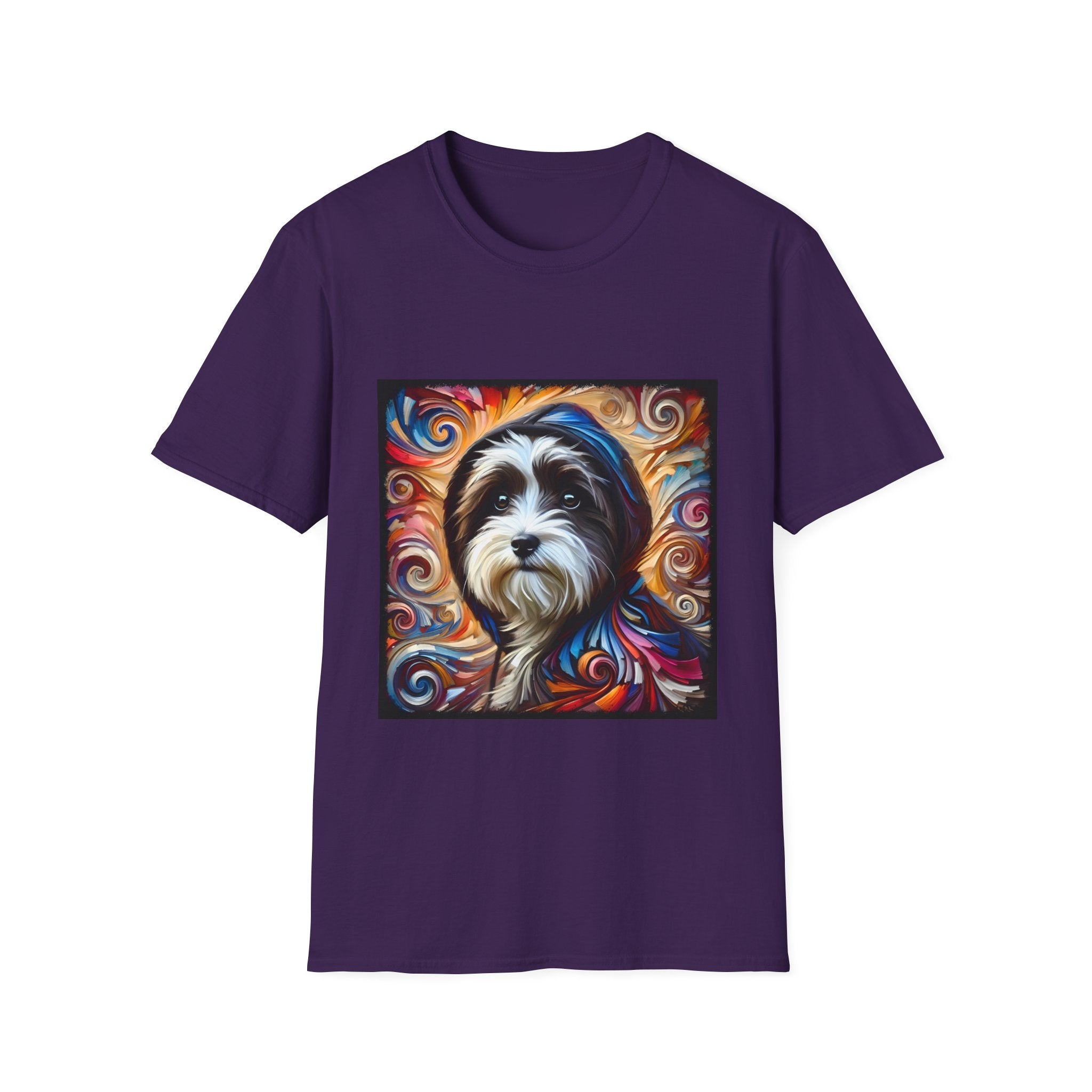 Havanese Relaxed Swirl |  Unisex Dog T-Shirt