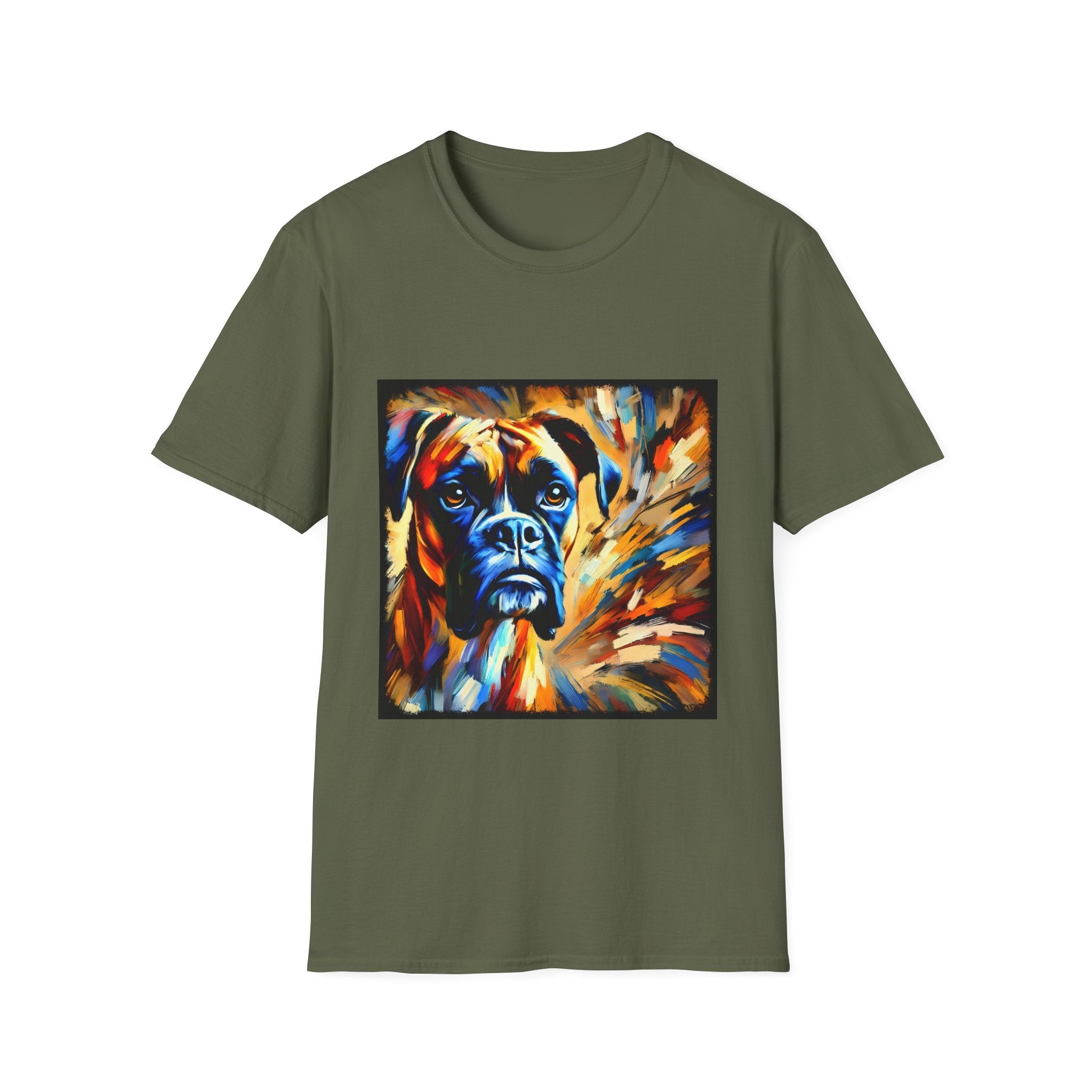 Boxer Sunburst Swirl  | Unisex Dog T-Shirt