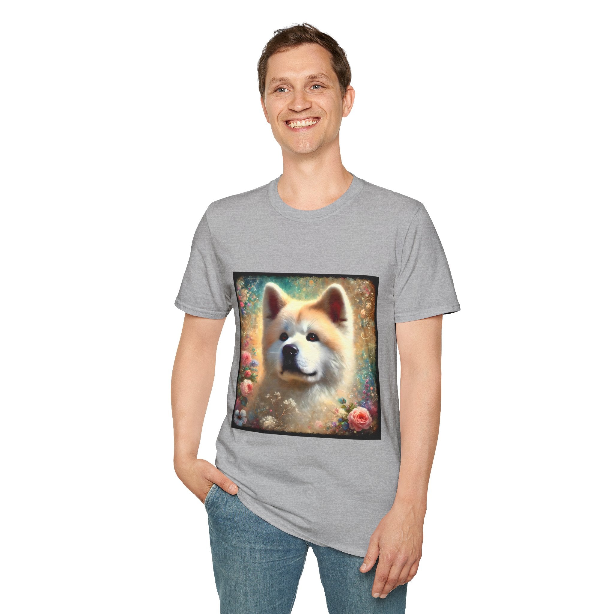 Akita Cosmic Garden | Unisex Dog T-Shirt