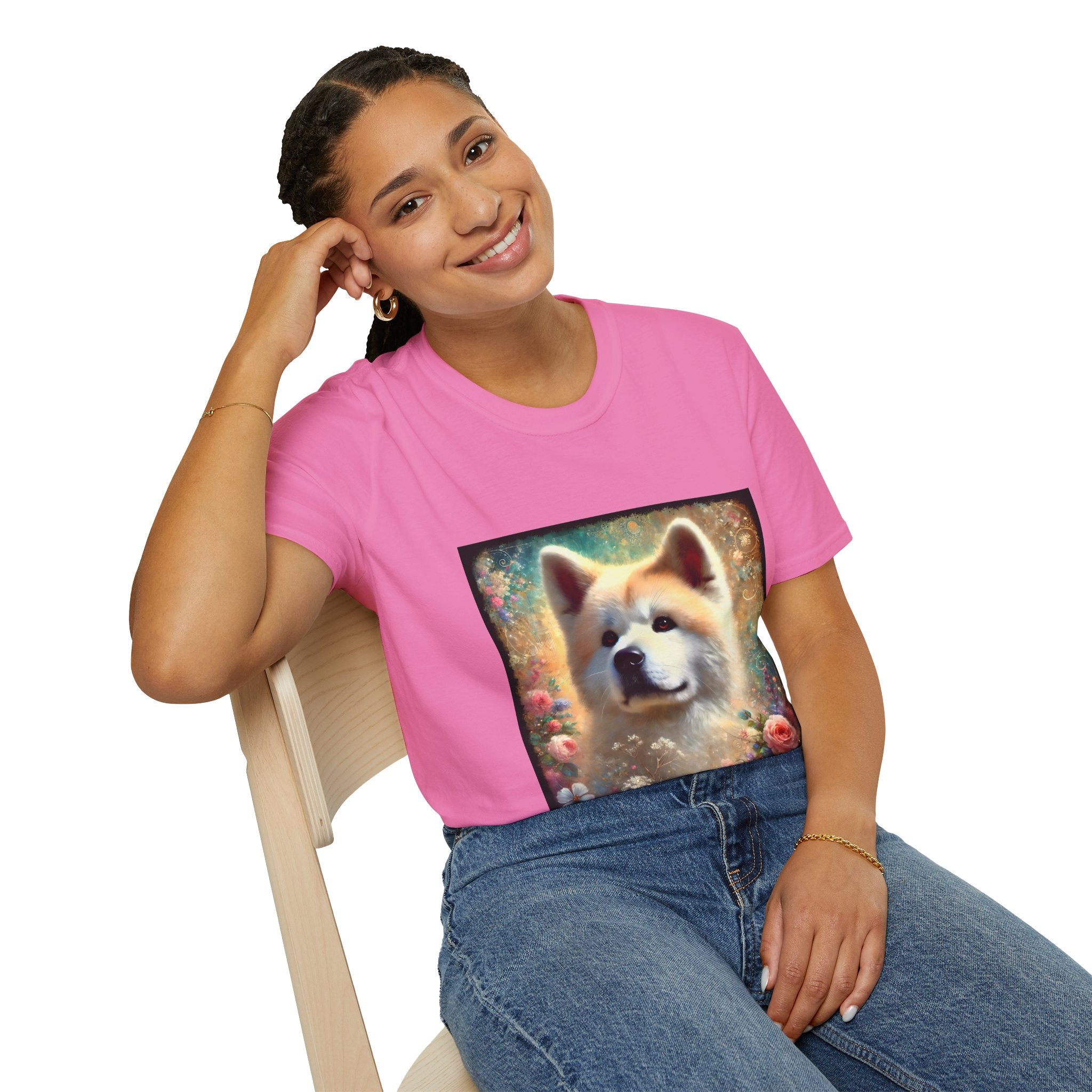 Akita Cosmic Garden | Unisex Dog T-Shirt
